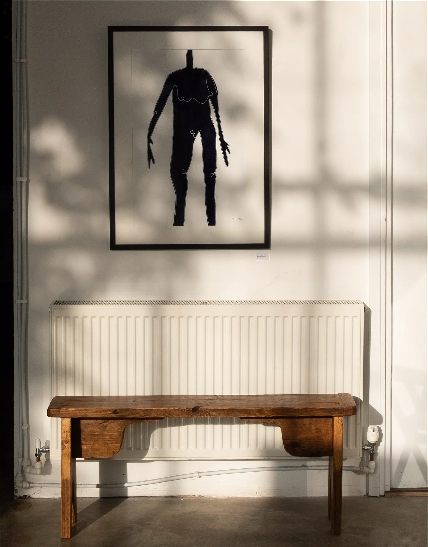 Wonky Woman - just &pound;370 (A1, framed and mounted).
Swipe and you shall see that she got very comfortable/at home at my place but - though I&rsquo;m highly tempted to hold onto her and it&rsquo;d truly be a wrench to say farewell - for your purch