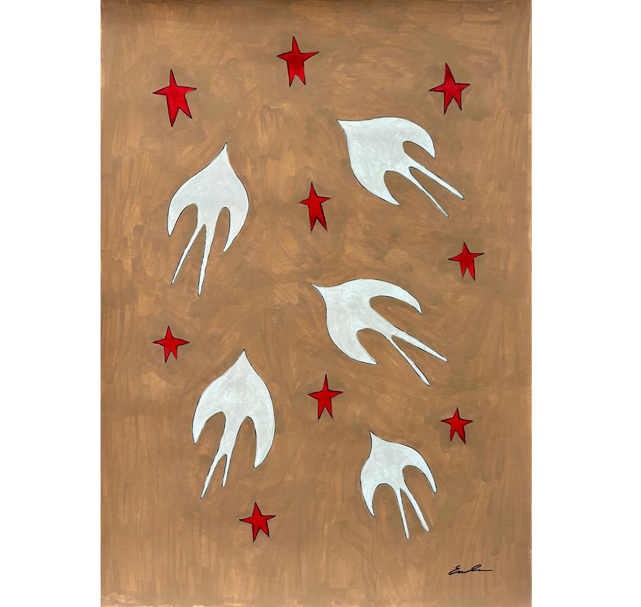 Original - Birds, Various - A3, Unframed
