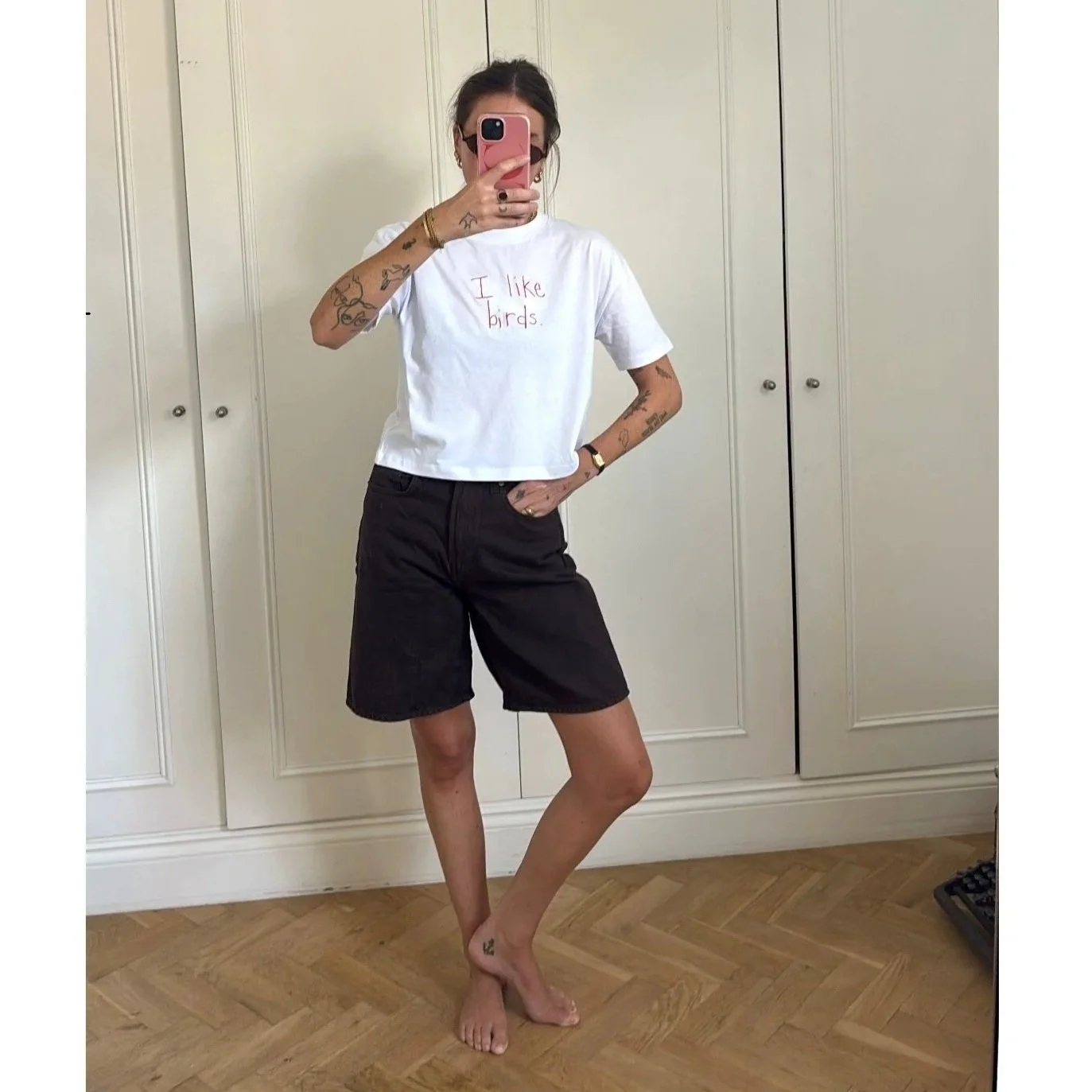 T-shirt - I Like Birds, White