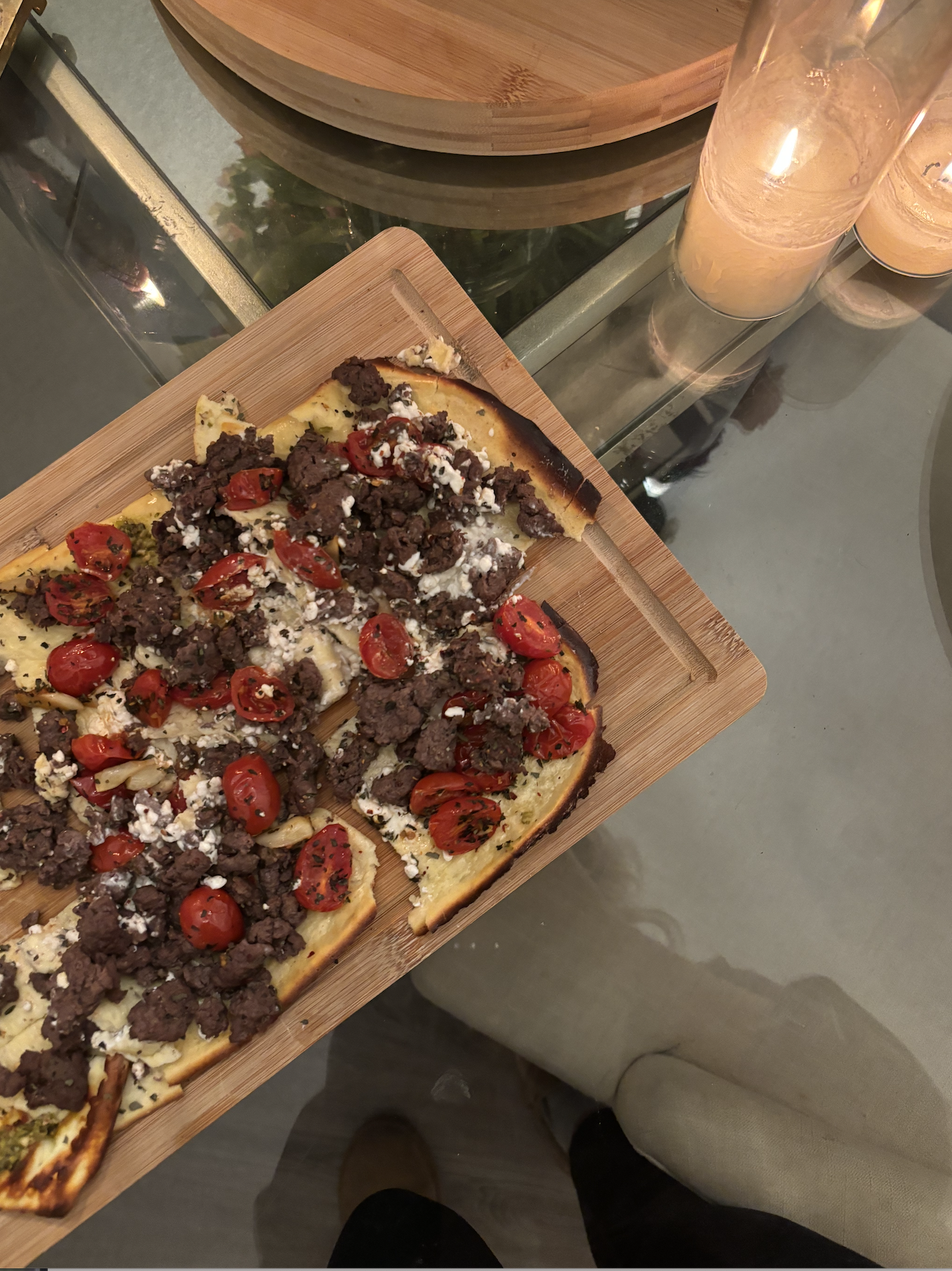 Low Carb Flatbread Pizza 