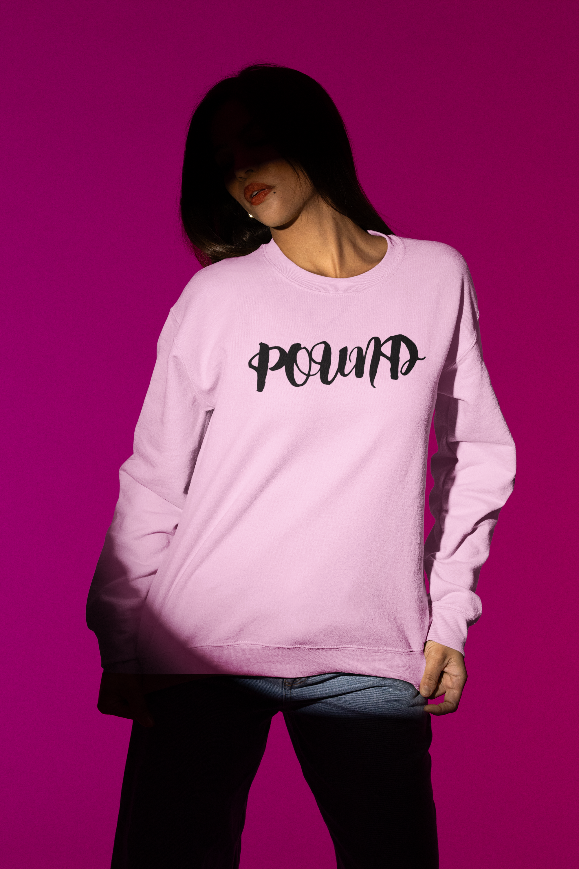 gildan-mockup-featuring-a-woman-wearing-a-sweatshirt-under-a-spotlight-m50007.png