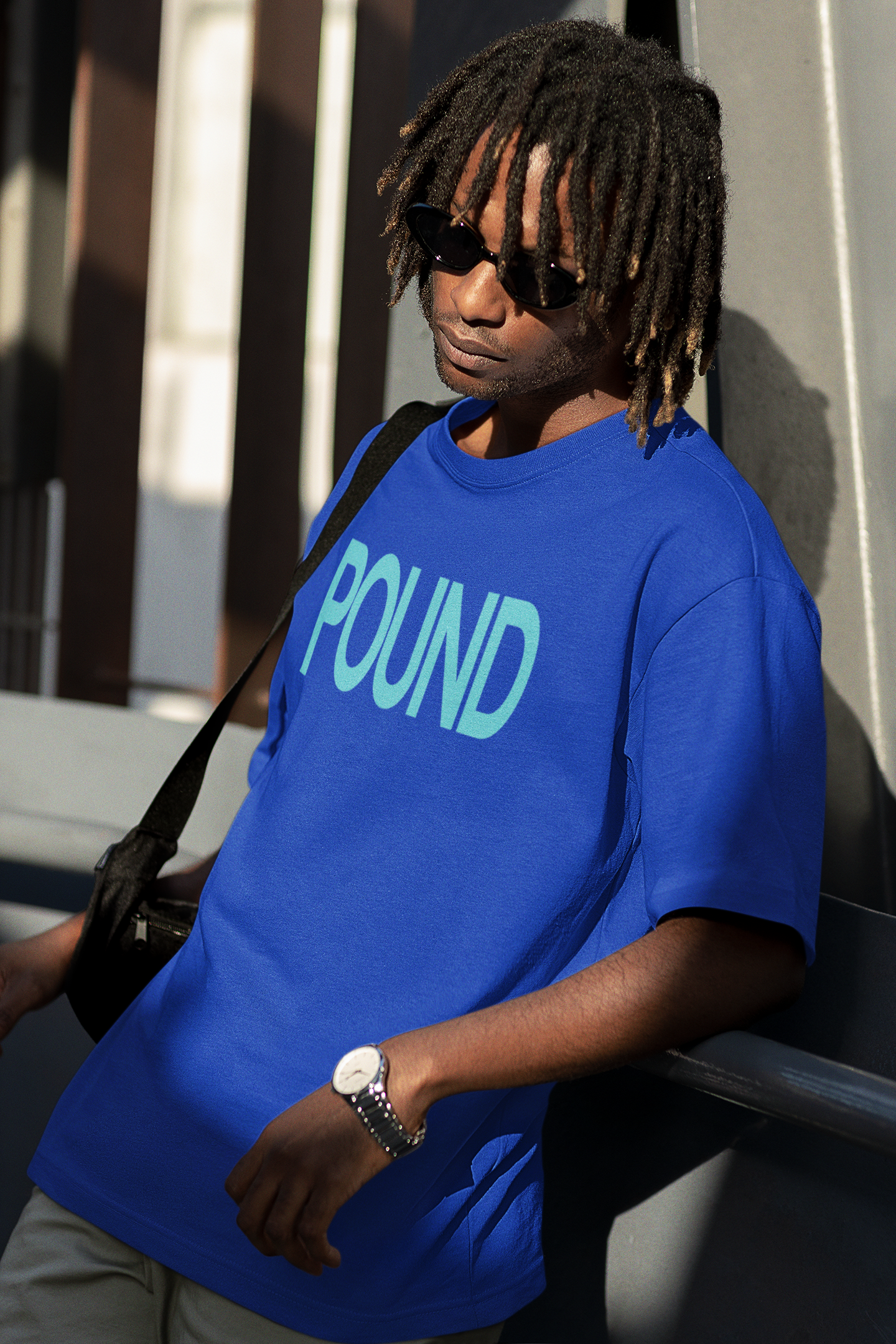 Mint Pound Blue Royal Crewneck Reserve T-Shirt Short Sleeve Cotton Tee