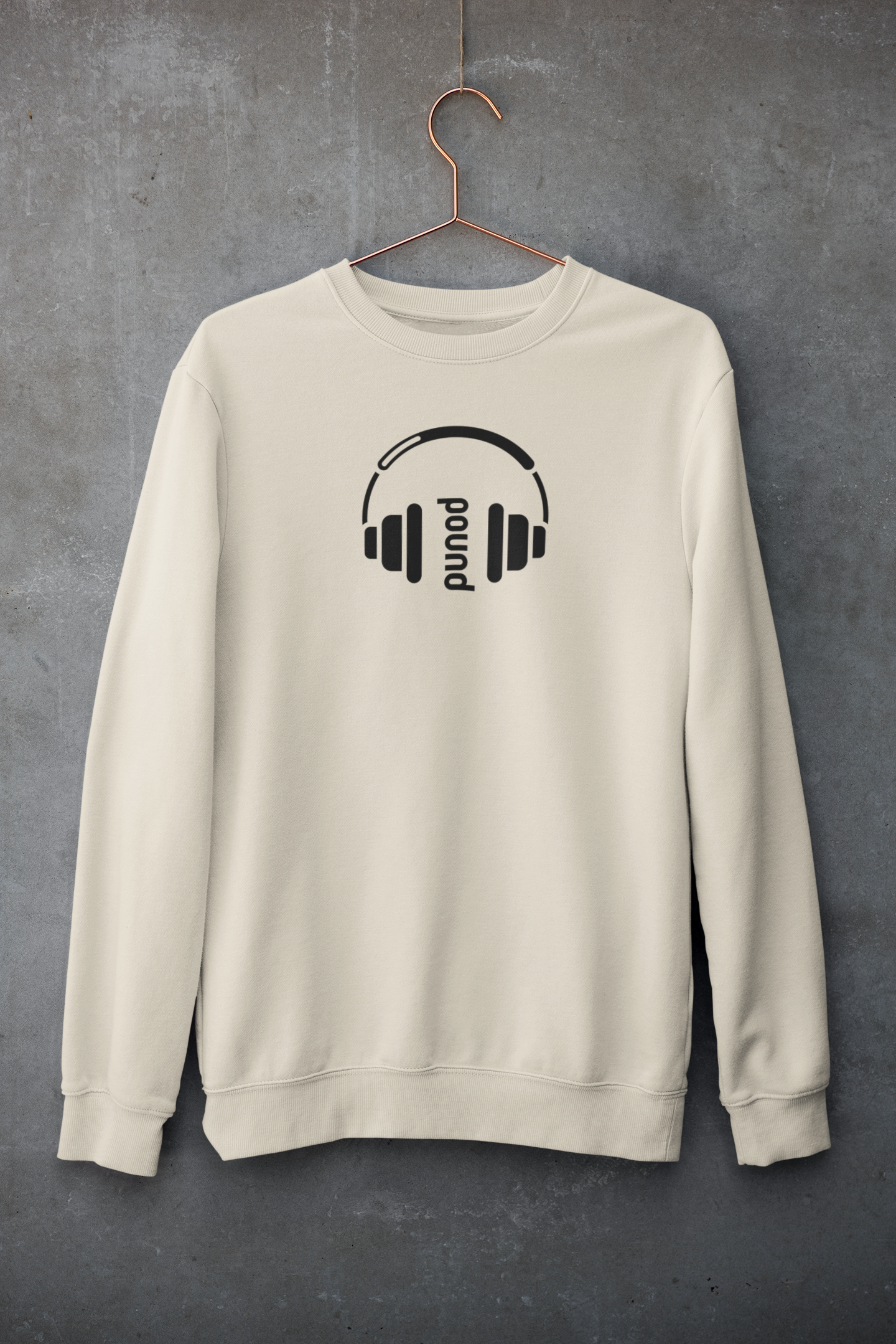 POUND Sweatshirt Premium Cream Pullover Fashion Unisex Streetwear Hip-hop Enthusiast Gift