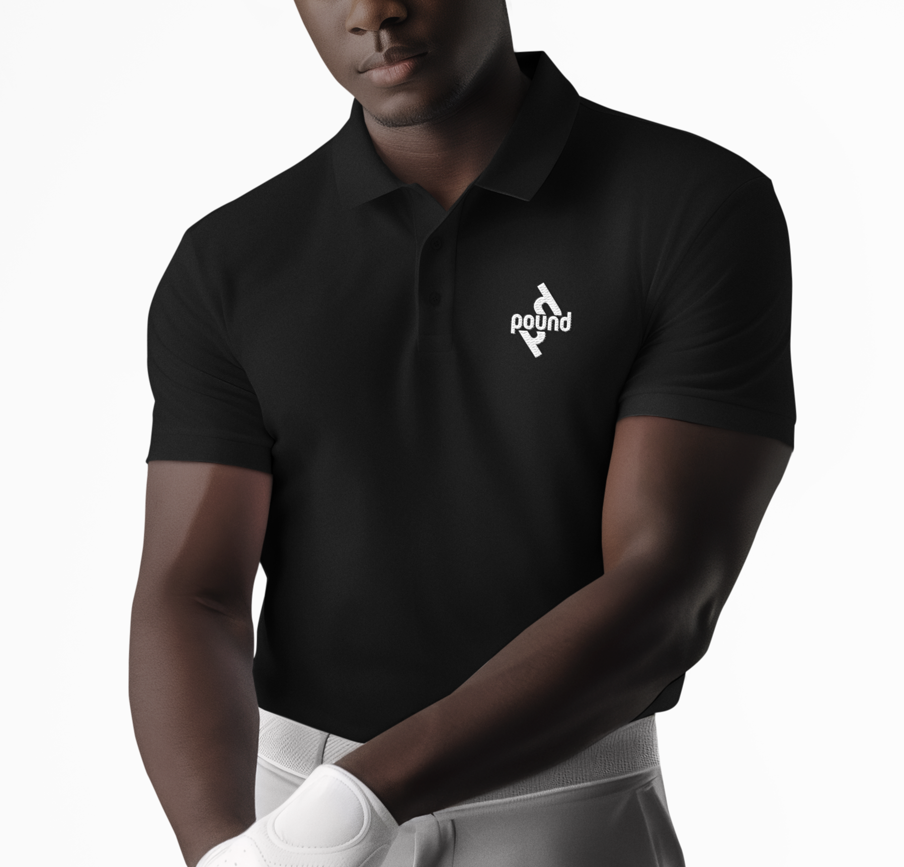 POUND Polo Shirt Performance Tee Outdoor Golf Enthusiast