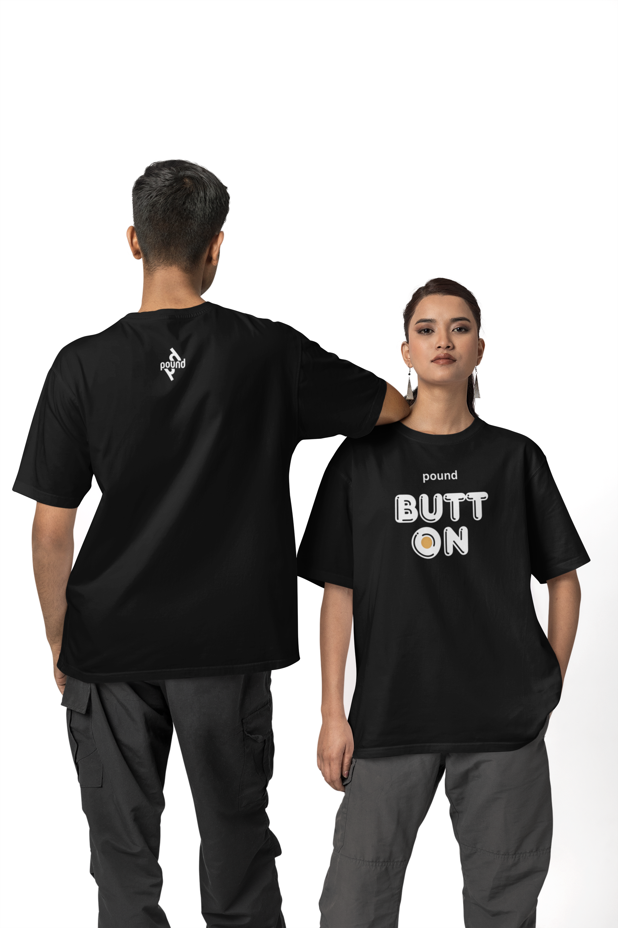 front-and-back-view-mockup-of-a-man-and-a-woman-wearing-blinkstore-t-shirts-in-a-studio-m37638.png