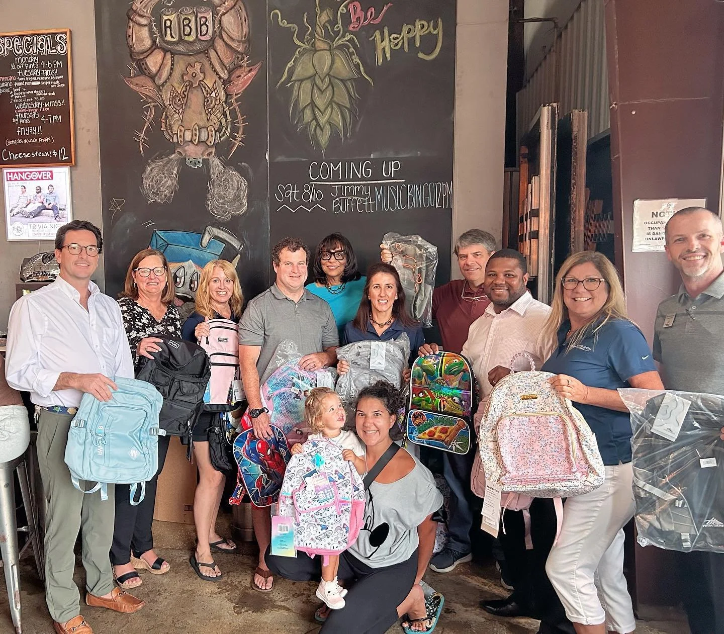 Such a wonderful event! We collected so many 🎒 for beyond our walls. Thank you to our sponsors.