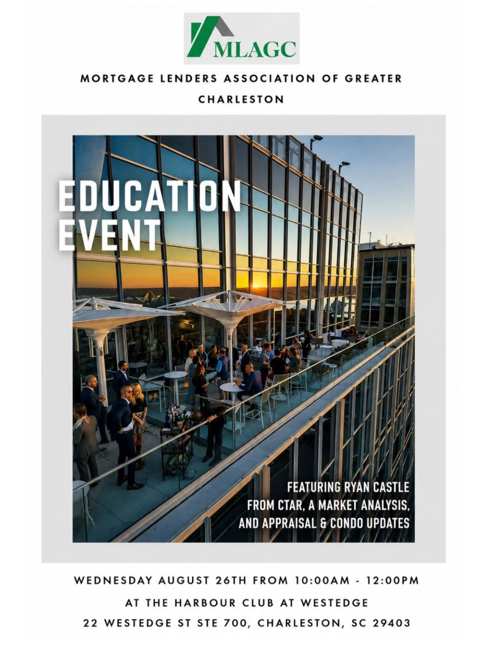 Please join us for our annual education event on Wednesday August 26th from 10:00am - 12:00pm at the Harbour Club in Downtown Charleston! The link to purchase tickets is in our bio.