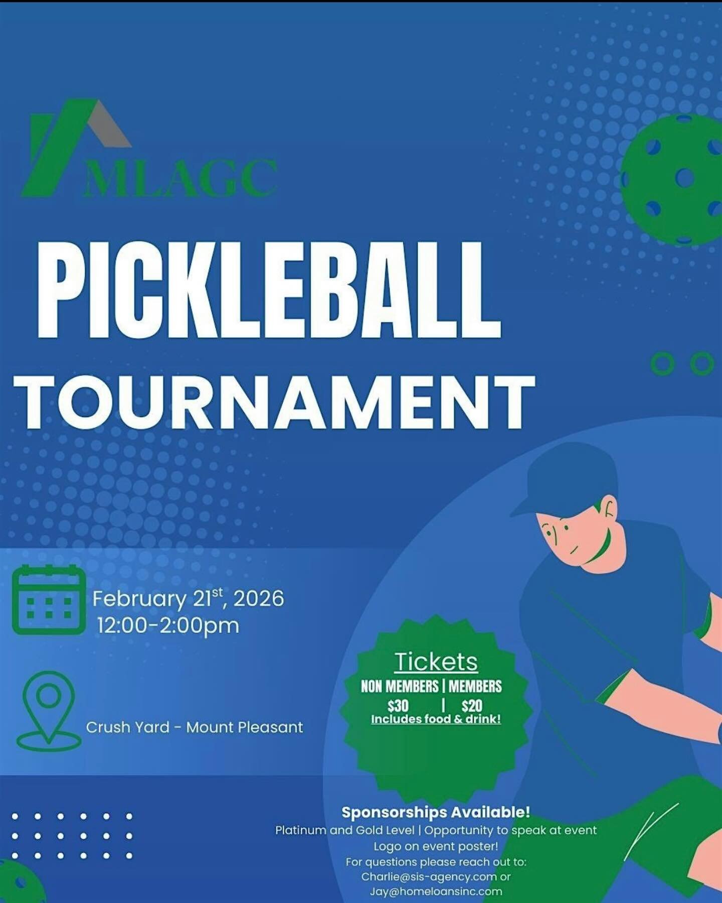 Kicking 2026 off on an active note! Join us for our first ever Pickleball Tournament! All levels welcome, we can't wait to see you there 👟 🧢  02.21.2026  https://www.eventbrite.com/e/pickleball-tournament-tickets-1980552780682?aff=oddtdtcreator