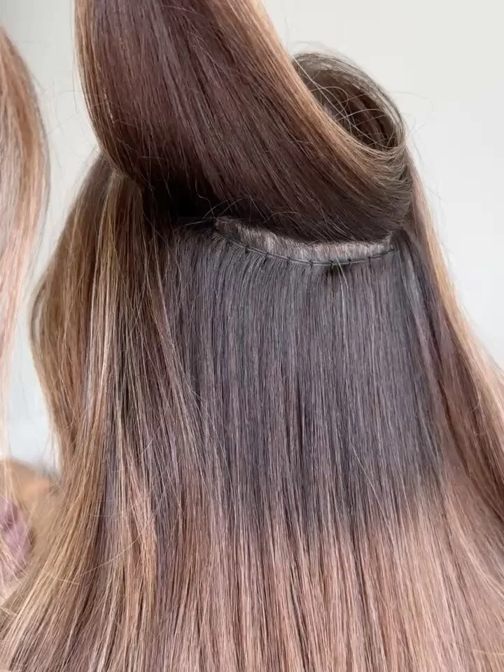 One row. Effortless volume. Undetectable transformation.

Our client came in thinking extensions would be high maintenance, and left wondering why she didn&rsquo;t do it sooner. Her routine? Easier. Her hair? Elevated.

Weft extensions Installed by @