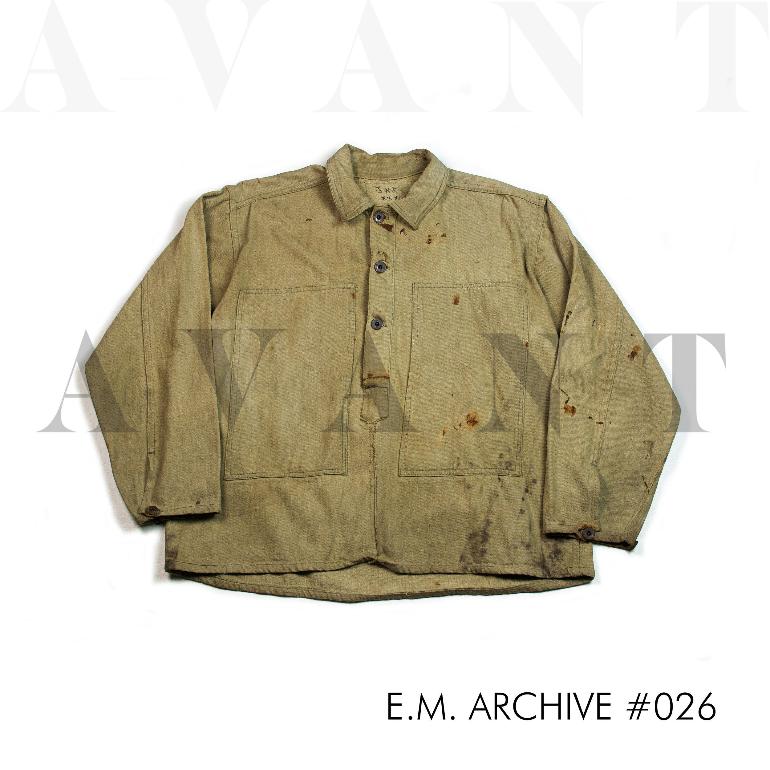 WW1 brown denim US Army shirts