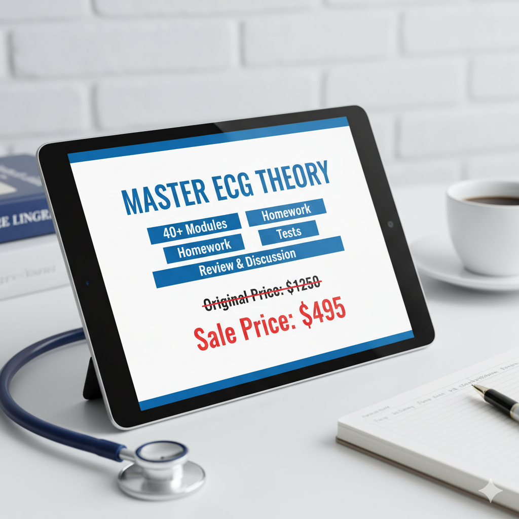 ECG, EKG, MASTER ECG, CCT/CRAT PREP, ECG COURSE