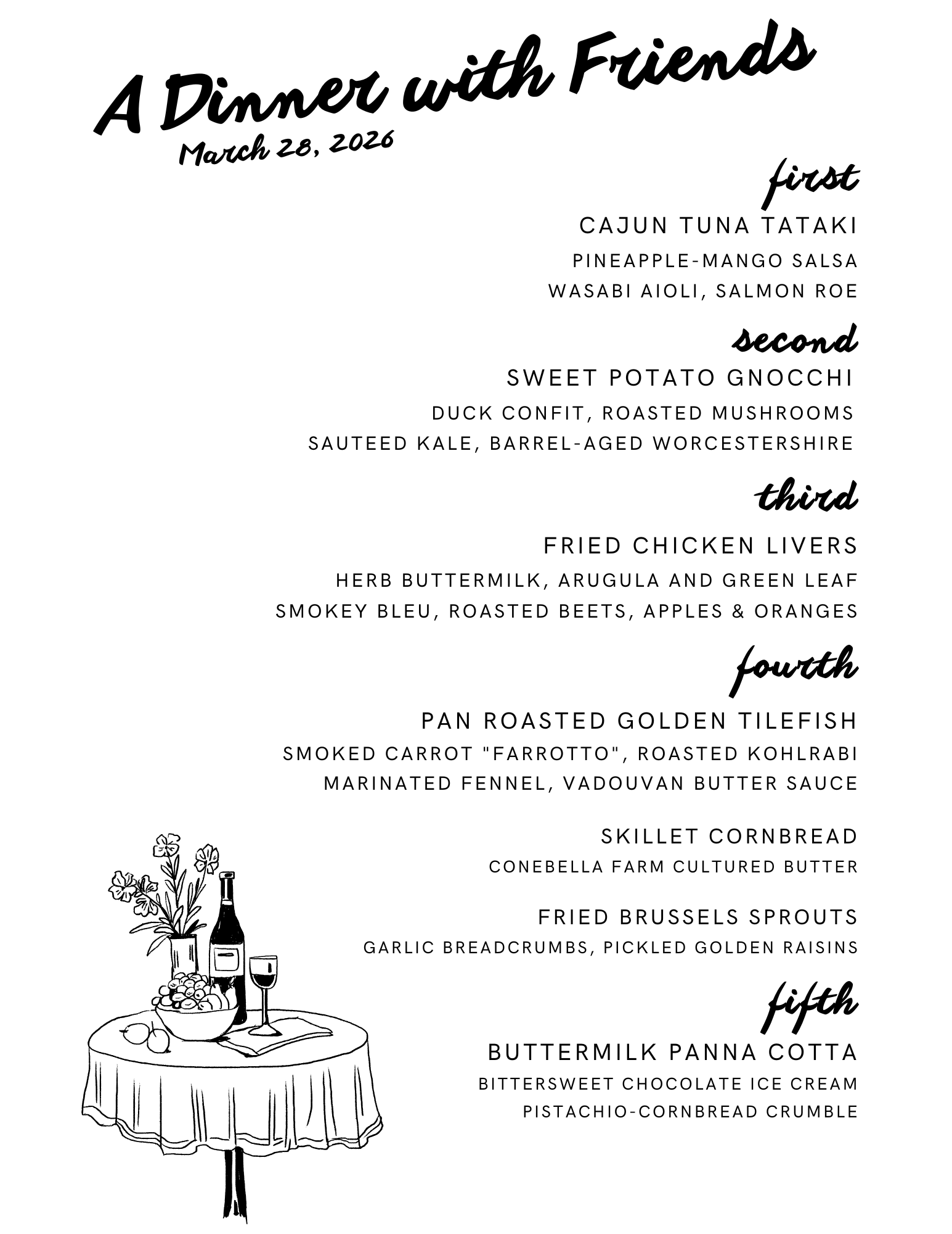 Custom Menu Example