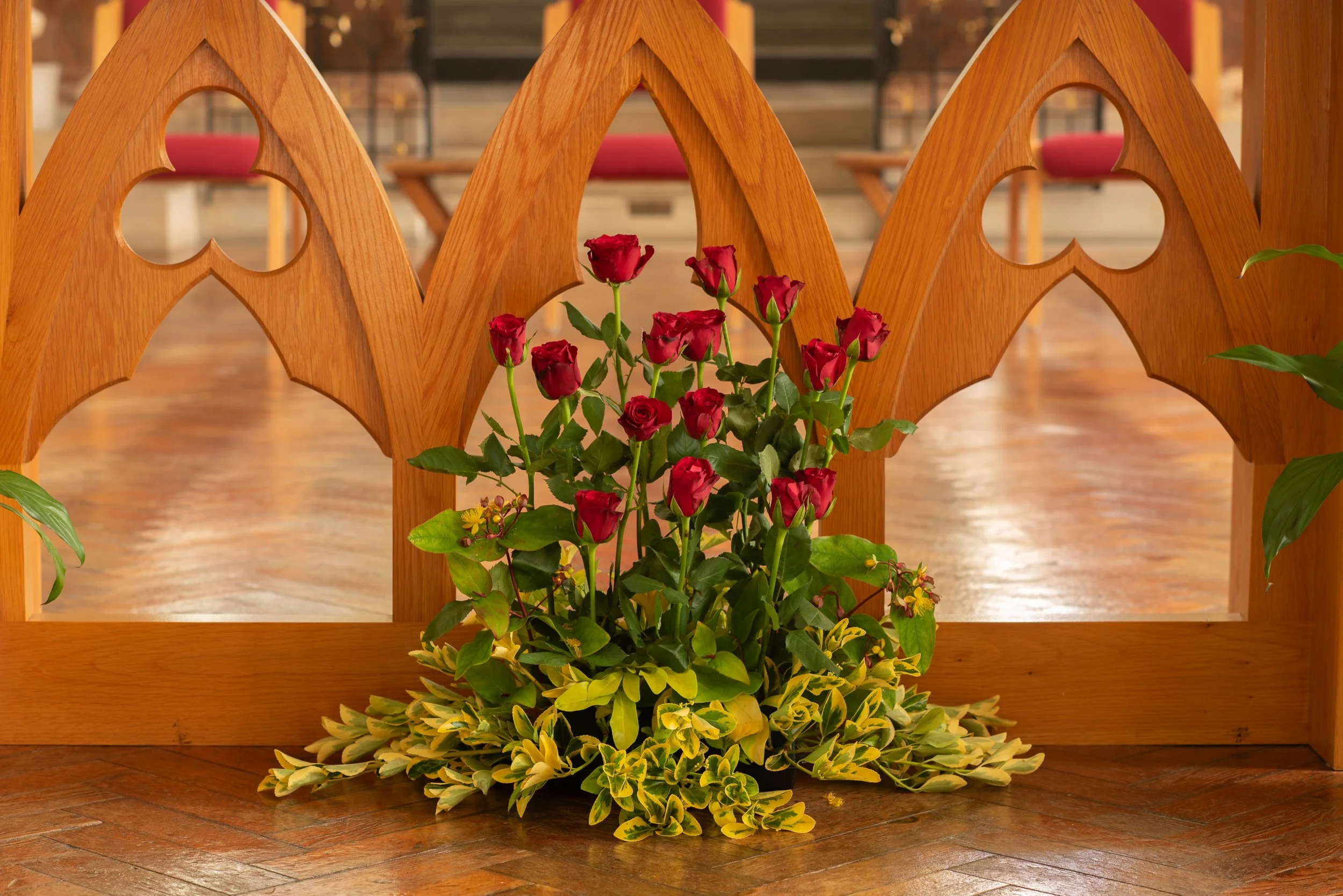 Fiery floral displays for Pentecost