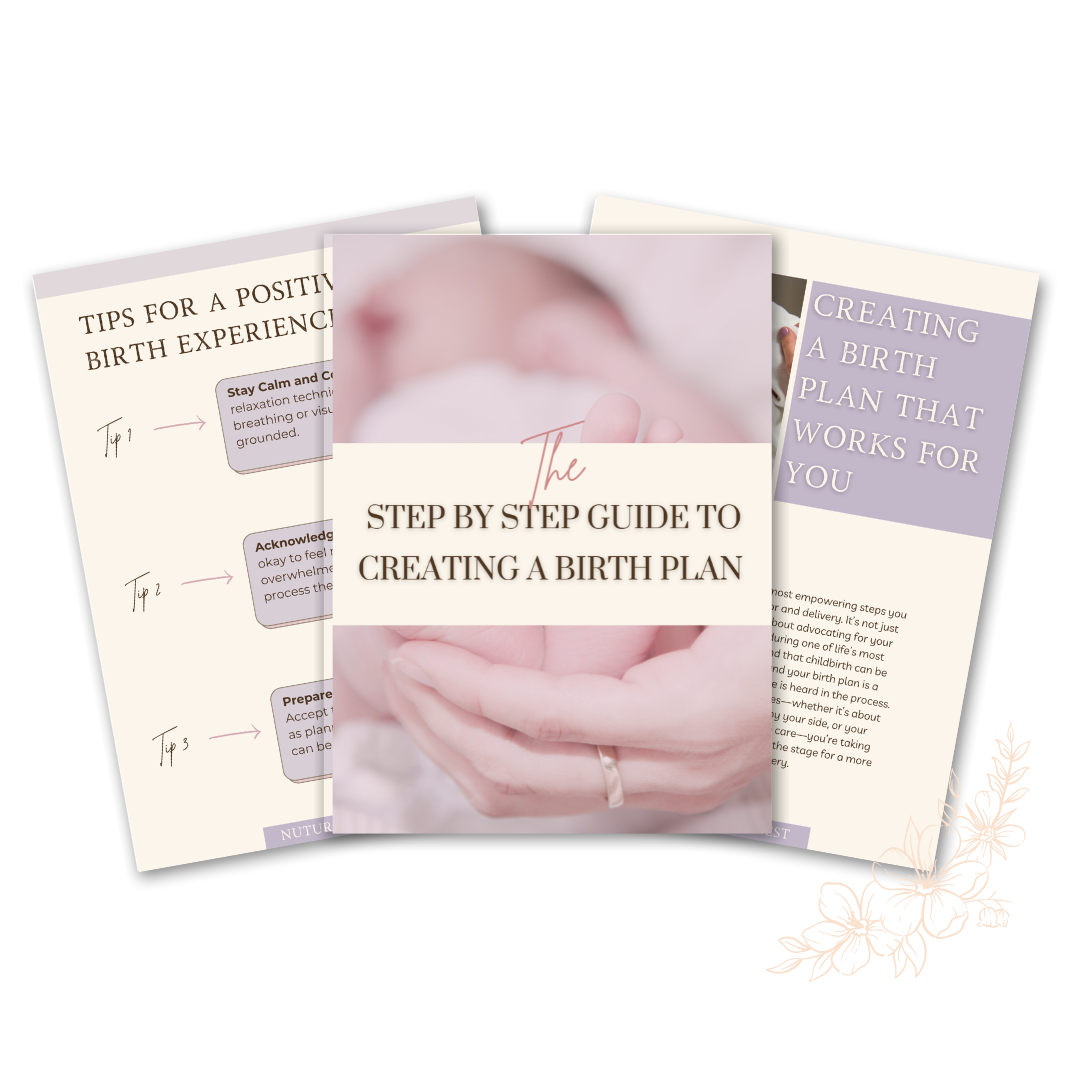 A personalized birth planner - Nurturing The Nest