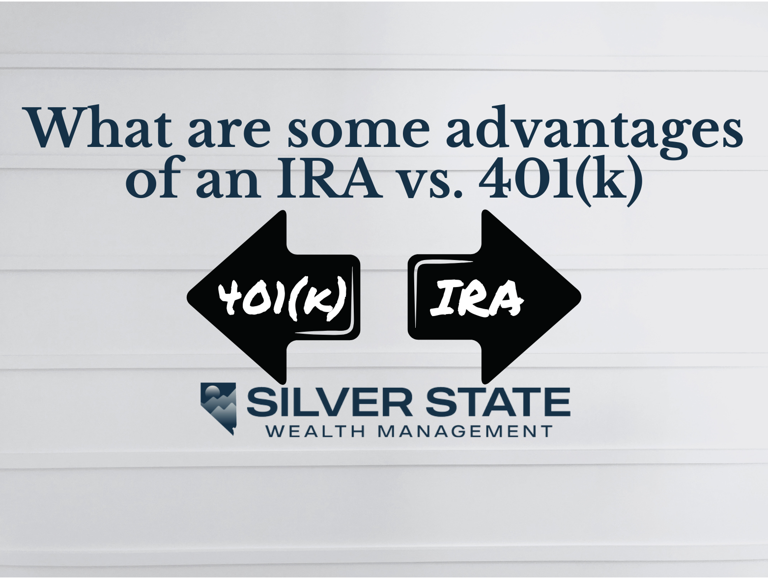 What are some advantages of an IRA vs. 401(k)