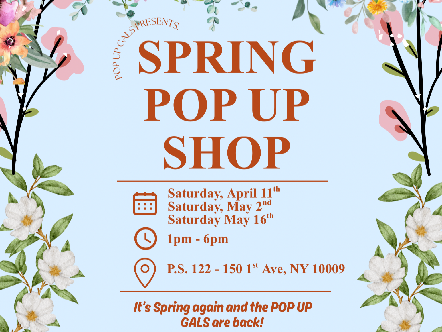 Spring Pop Up Series (Day Two)