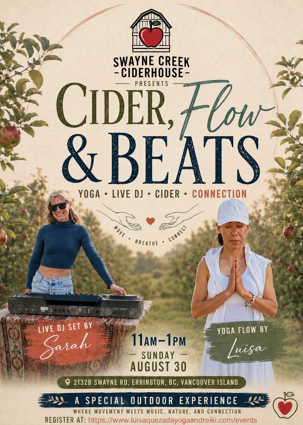 Cider, Flow &amp; Beats.              A Unique Outdoor Yoga Experience at Swayne Creek Ciderhouse