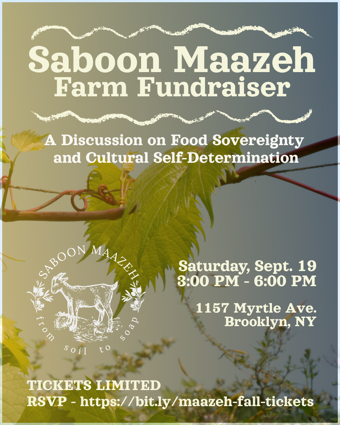Saboon Maazeh Fall Fundraiser