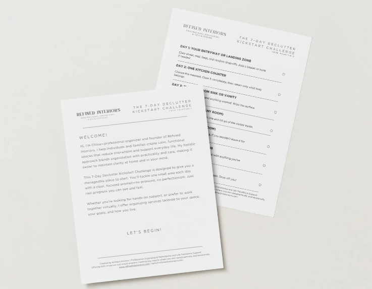 7-Day Declutter Kickstart Challenge