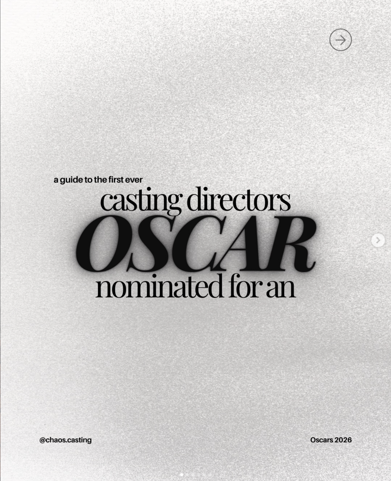 casting director nominated for oscar 2026