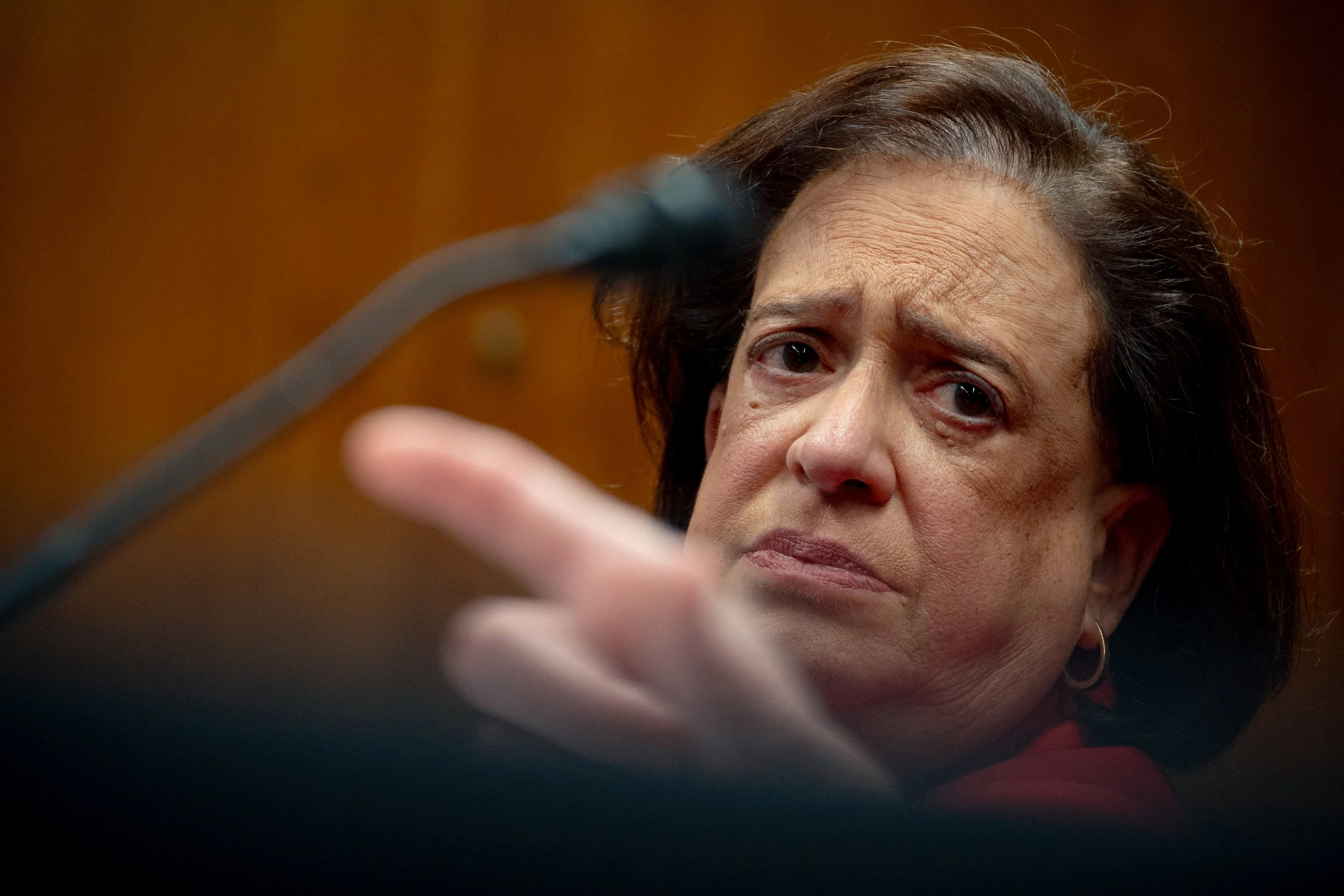 Supreme Court Justices Elena Kagan and Amy Coney Barrett testify about the judiciary's budget request, citing security concerns and threats against judges and their families, during a Senate Appropriations Committee hearing on Capitol Hill in Washing