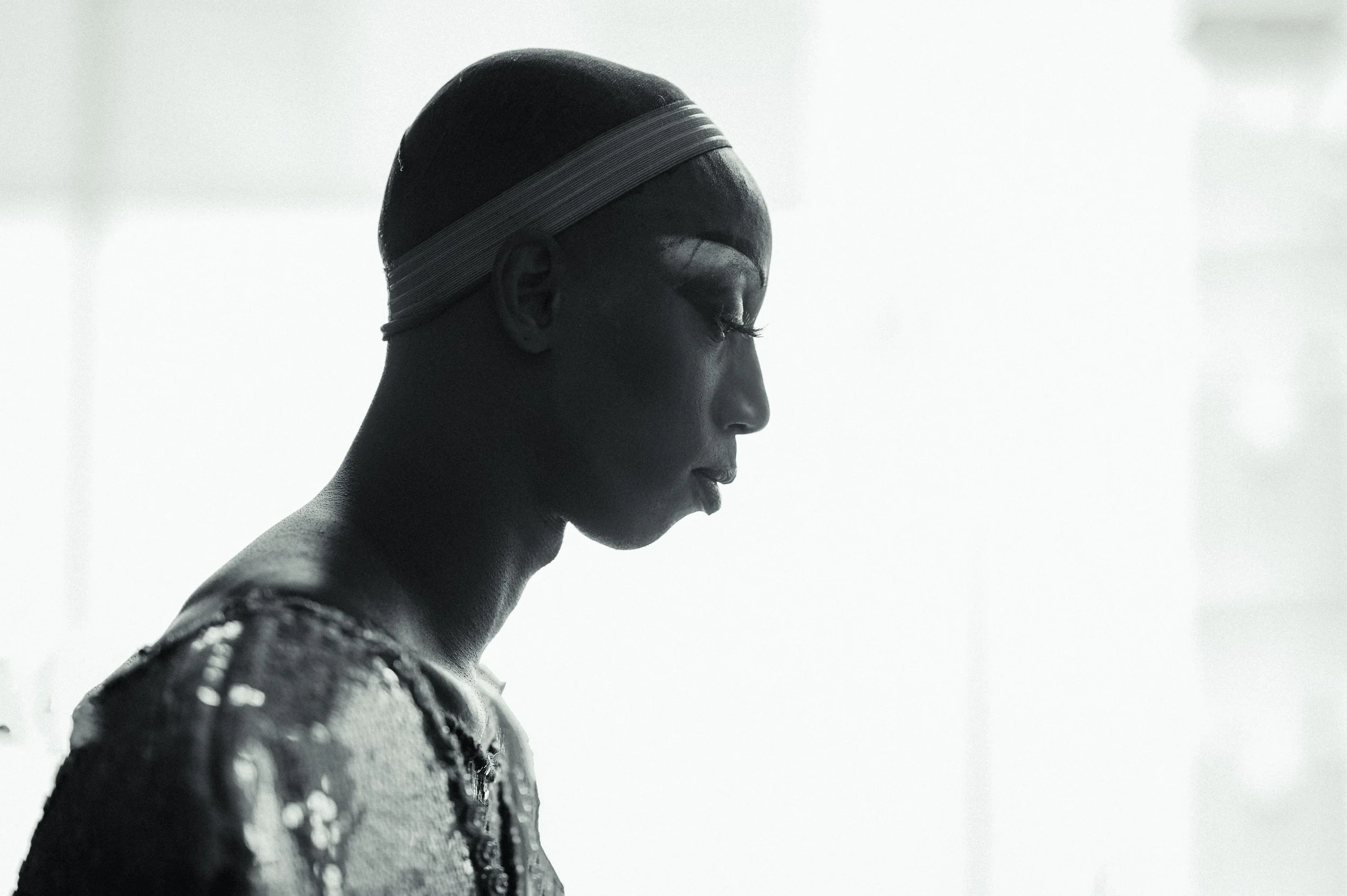 Emerald Envy breaths in and unwinds after his show. 