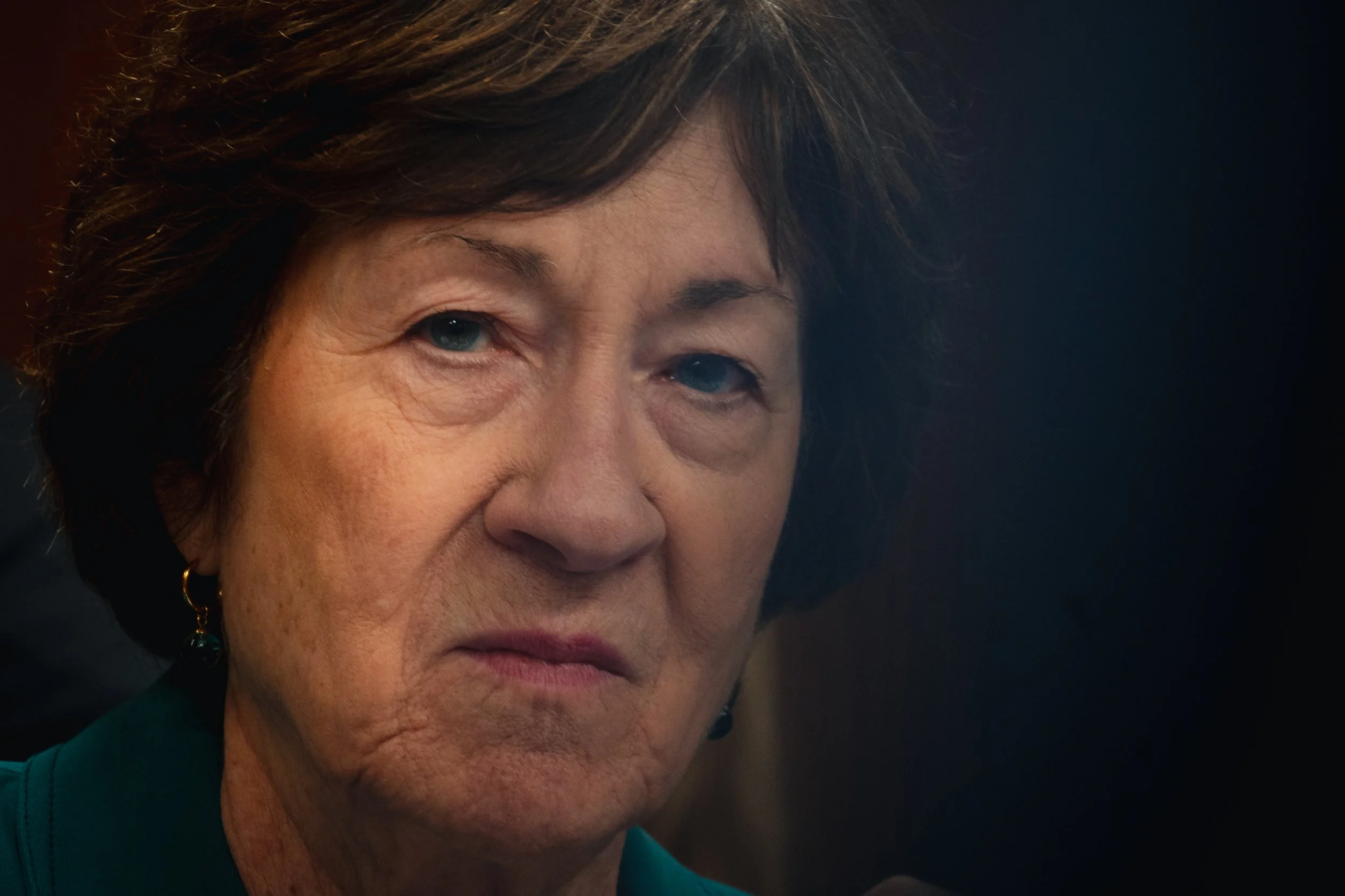 Maine Sen. Susan Collins questions Supreme Court Justice Amy Coney Barrett about the court's request for increased funding during a Senate Appropriations Committee hearing on Capitol Hill in Washington, Tuesday, July 14, 2026.
