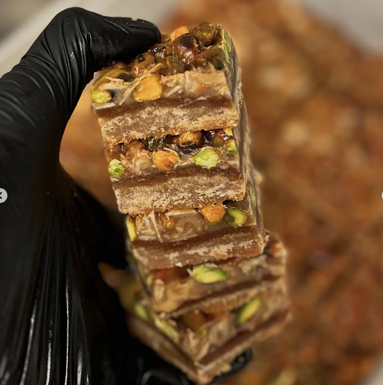 Caramel Nut Bars