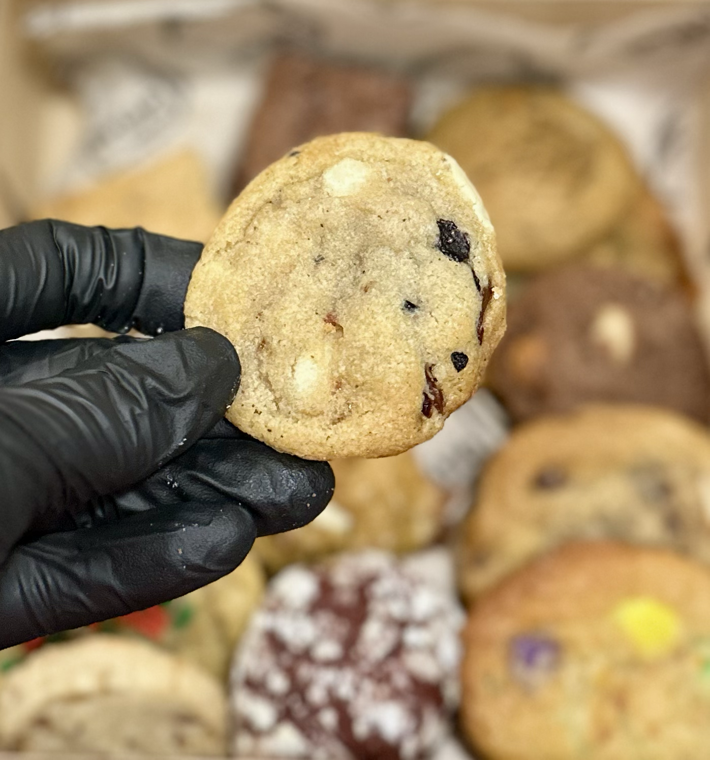 White Chocolate Cherry Blueberry Cookie