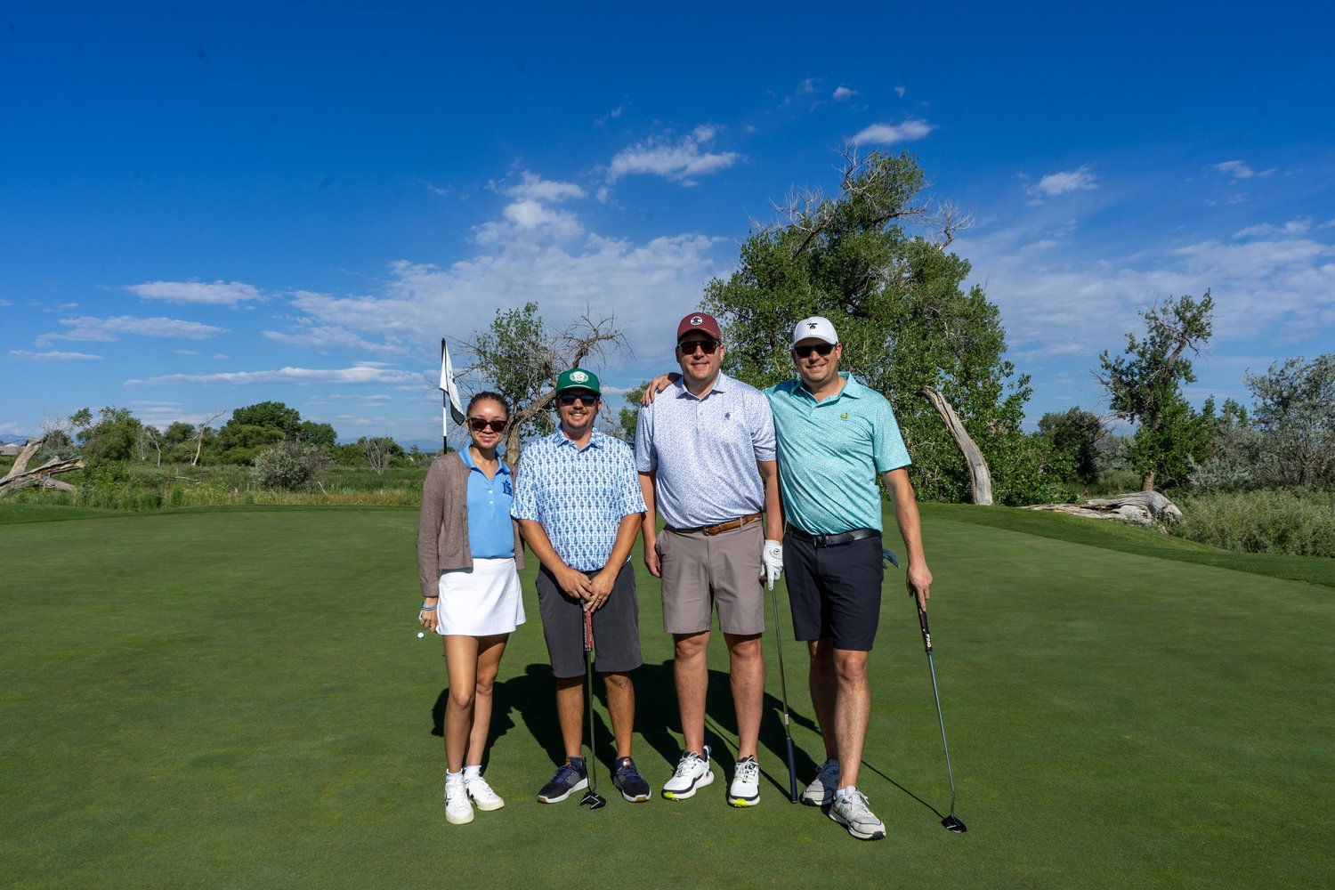 Jade Real Estate agents golfing together