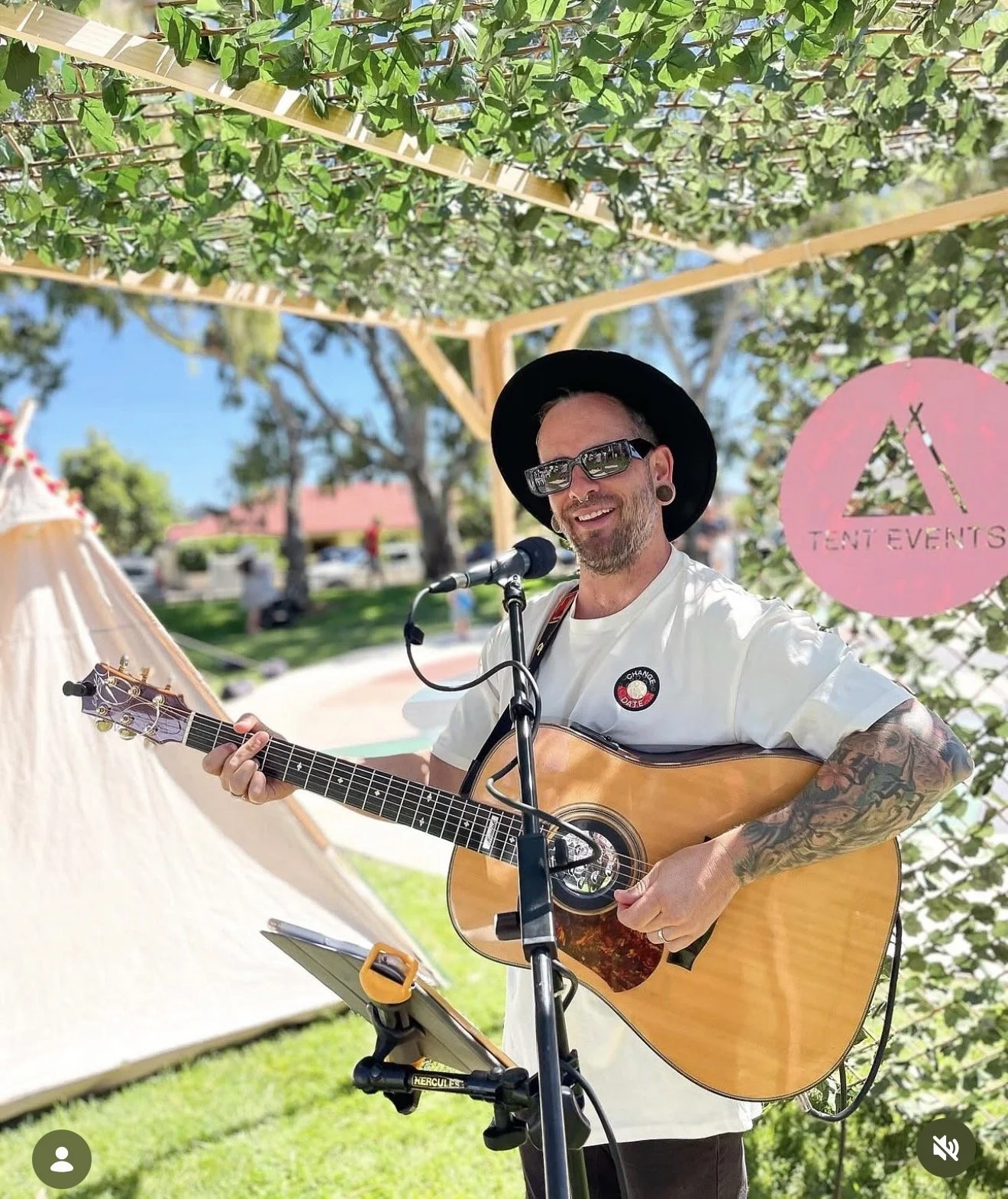 Musician at Sunday Funday Markets