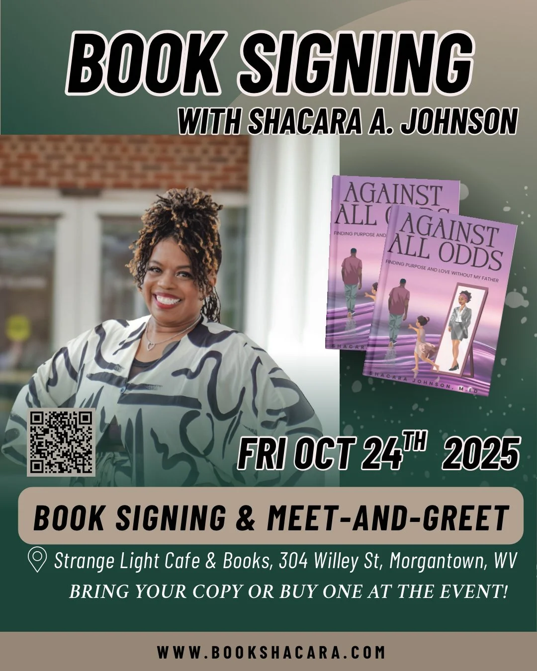 Calling all book lovers! Join us on October 24th for an unforgettable evening of inspiration with our book signing event! Extended hours from 4:30pm-7:30pm give you the chance to connect with the visionary behind the pages and get your book signed. W
