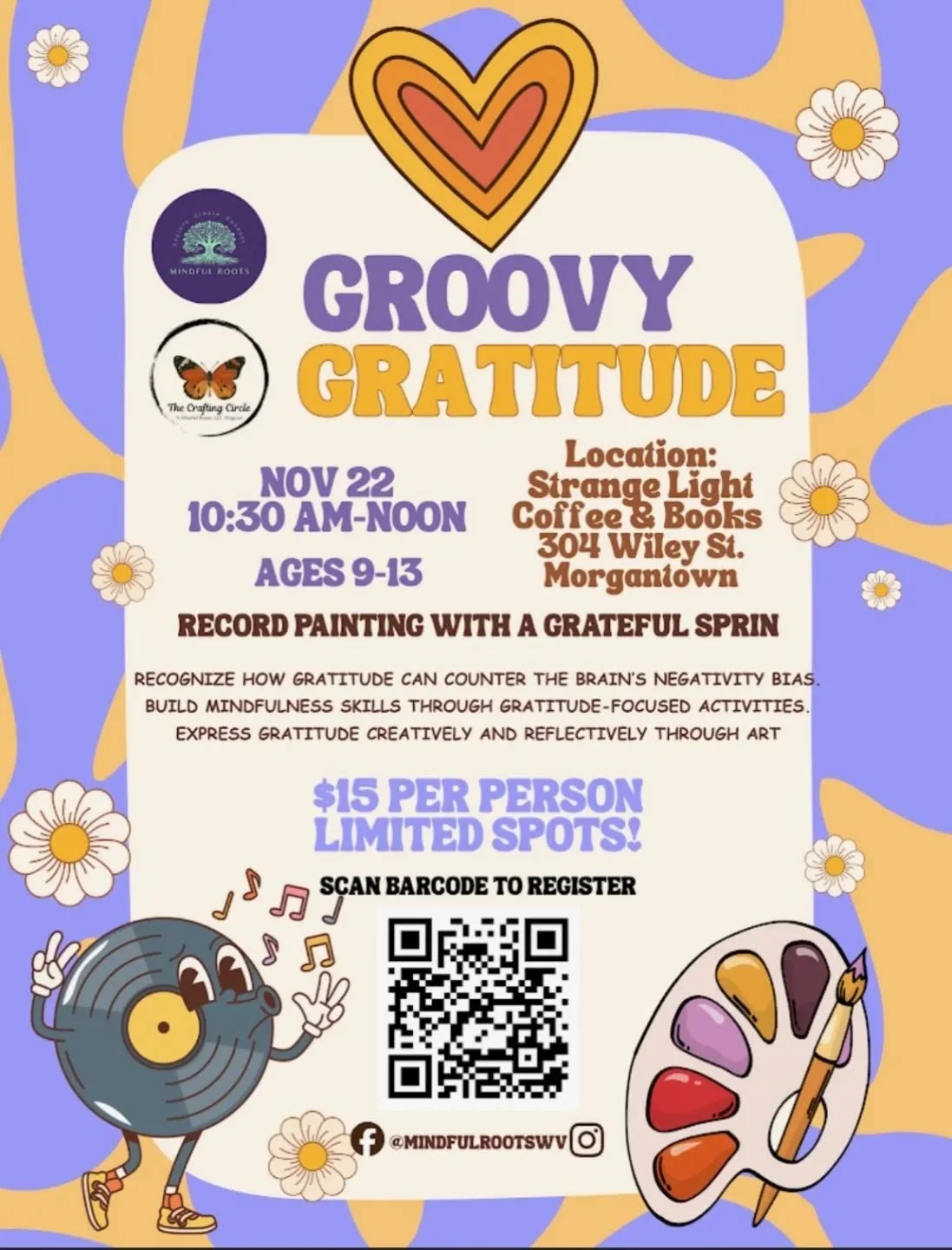 Grab your kids and come paint some vinyl! We have a few spots left in our class for next week. Join us!