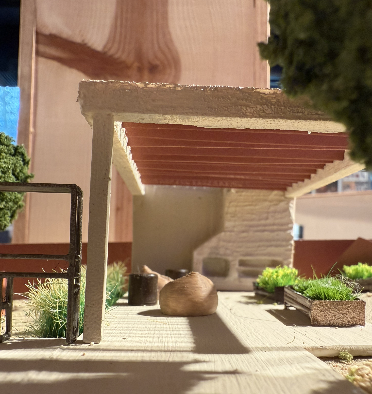 3/16"=1' Physical Model: Outdoor Patio 