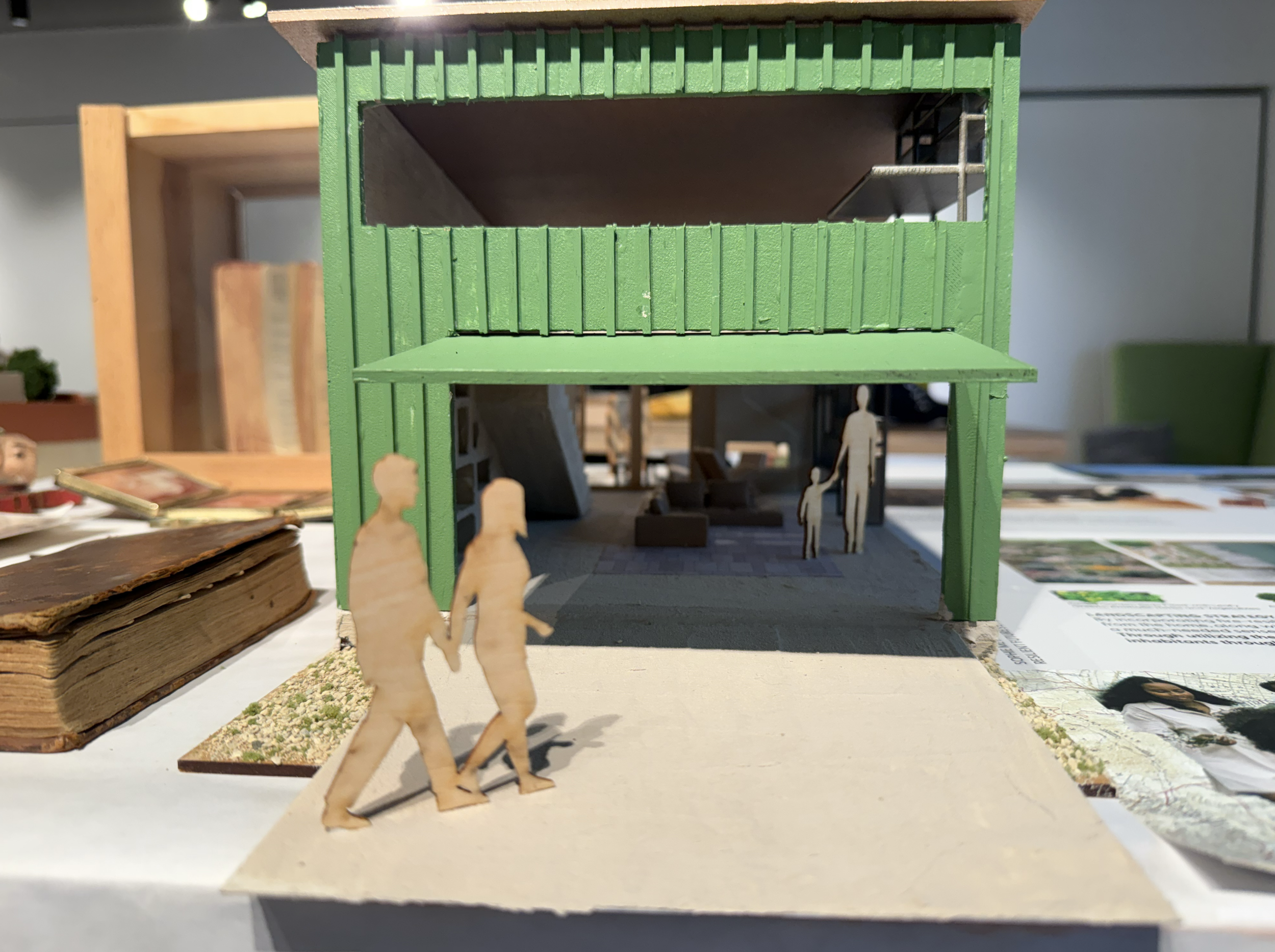 1/2"=1' Physical Model: Garage Entry 