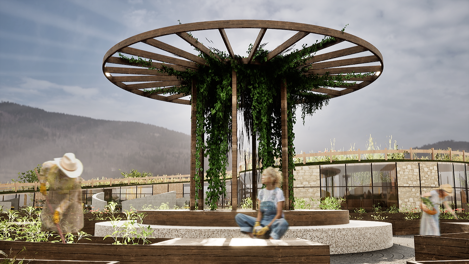 COMMUNITY PLOTS
A place to gather, connect, and plant seeds together, nurturing new growth until it’s ready to be brought home. By growing here first, residents build resilience side by side and carry that care back into their own gardens.