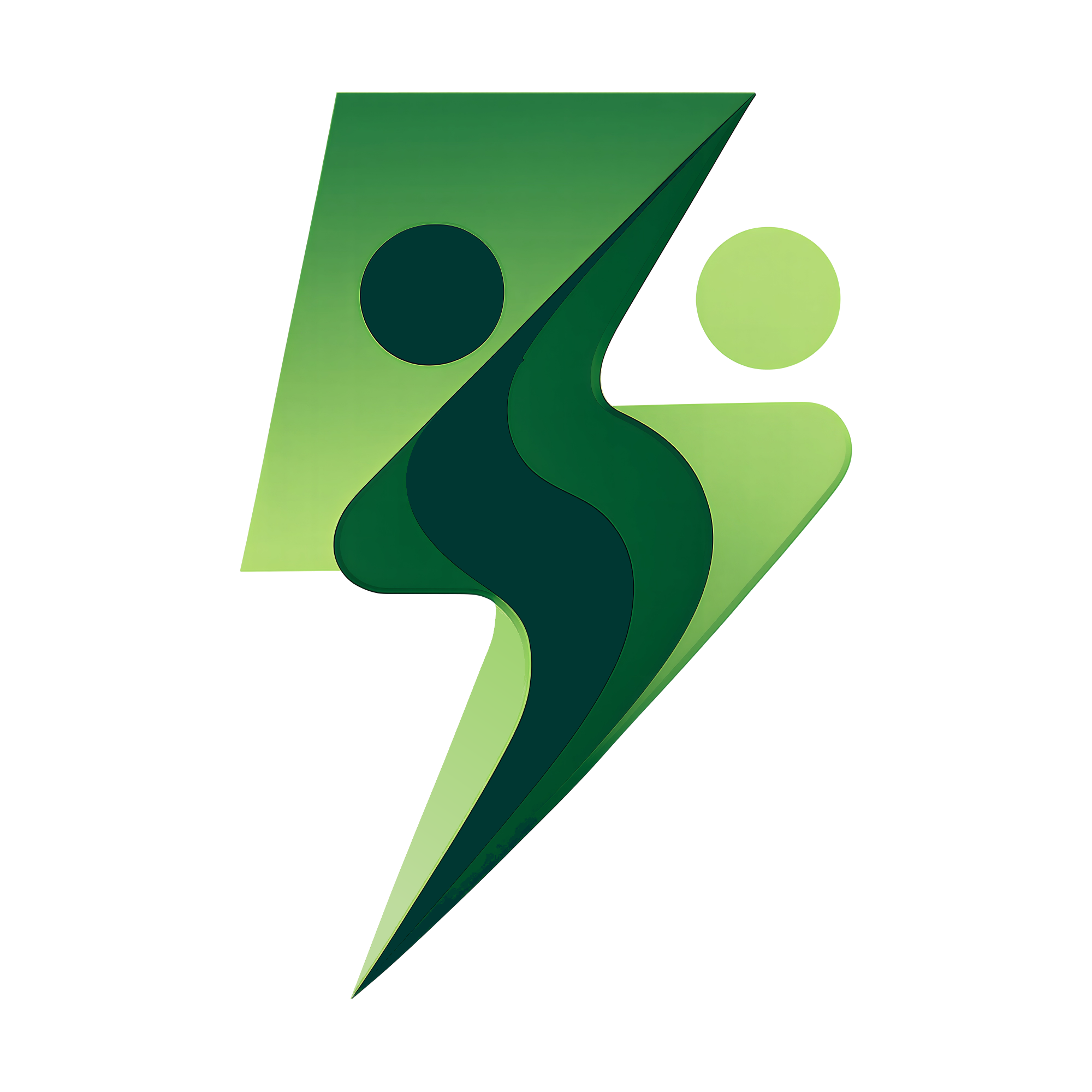 Google logo with a stylized 'G' in green shades with circles in dark and light green.