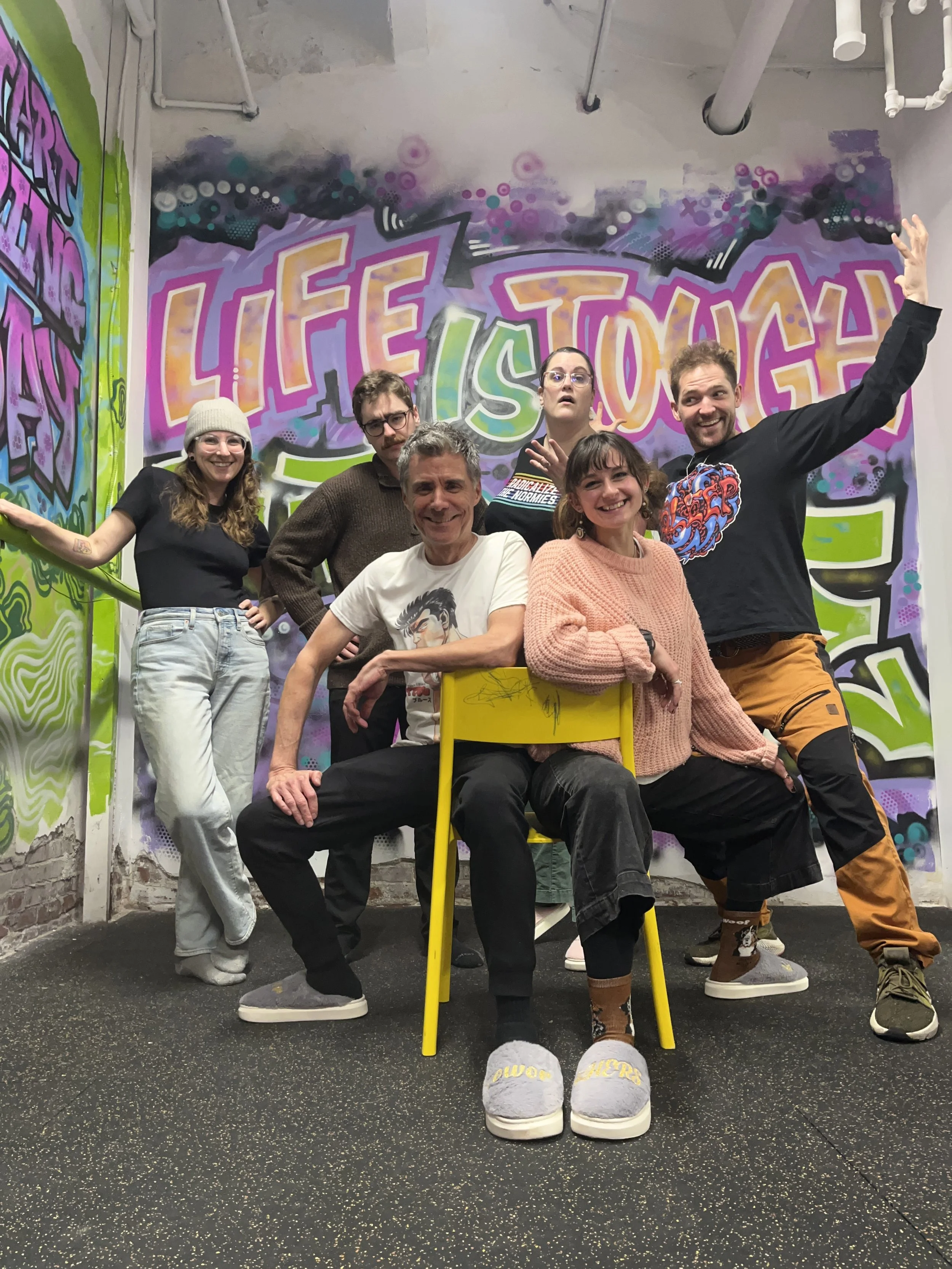 a group of people in the improv team G.I. Woes