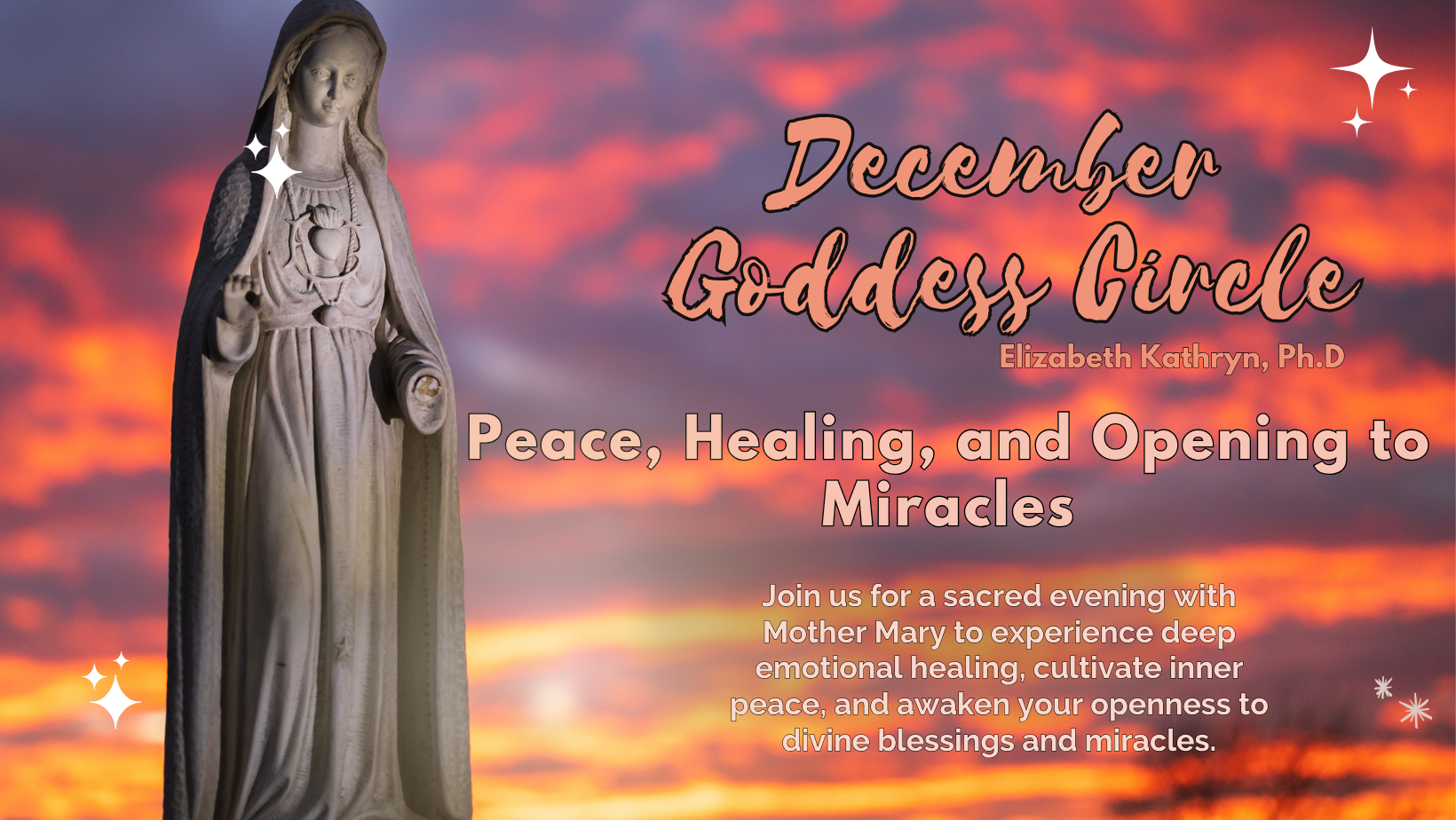 December Goddess Circle: Healing, Peace, and Miracles with Mother Mary