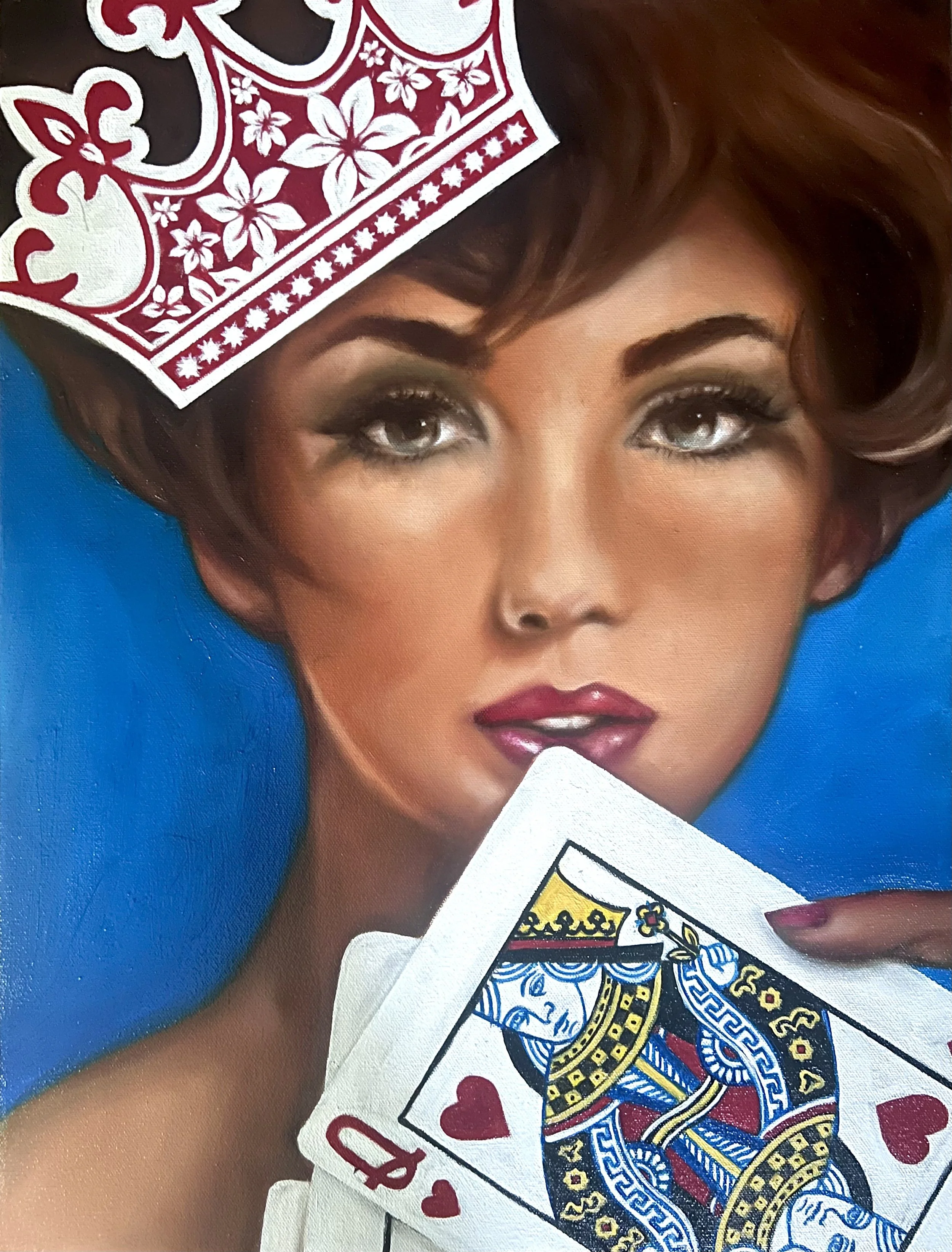 Queen of heARTs
22"x16.5", Oil on Canvas Board