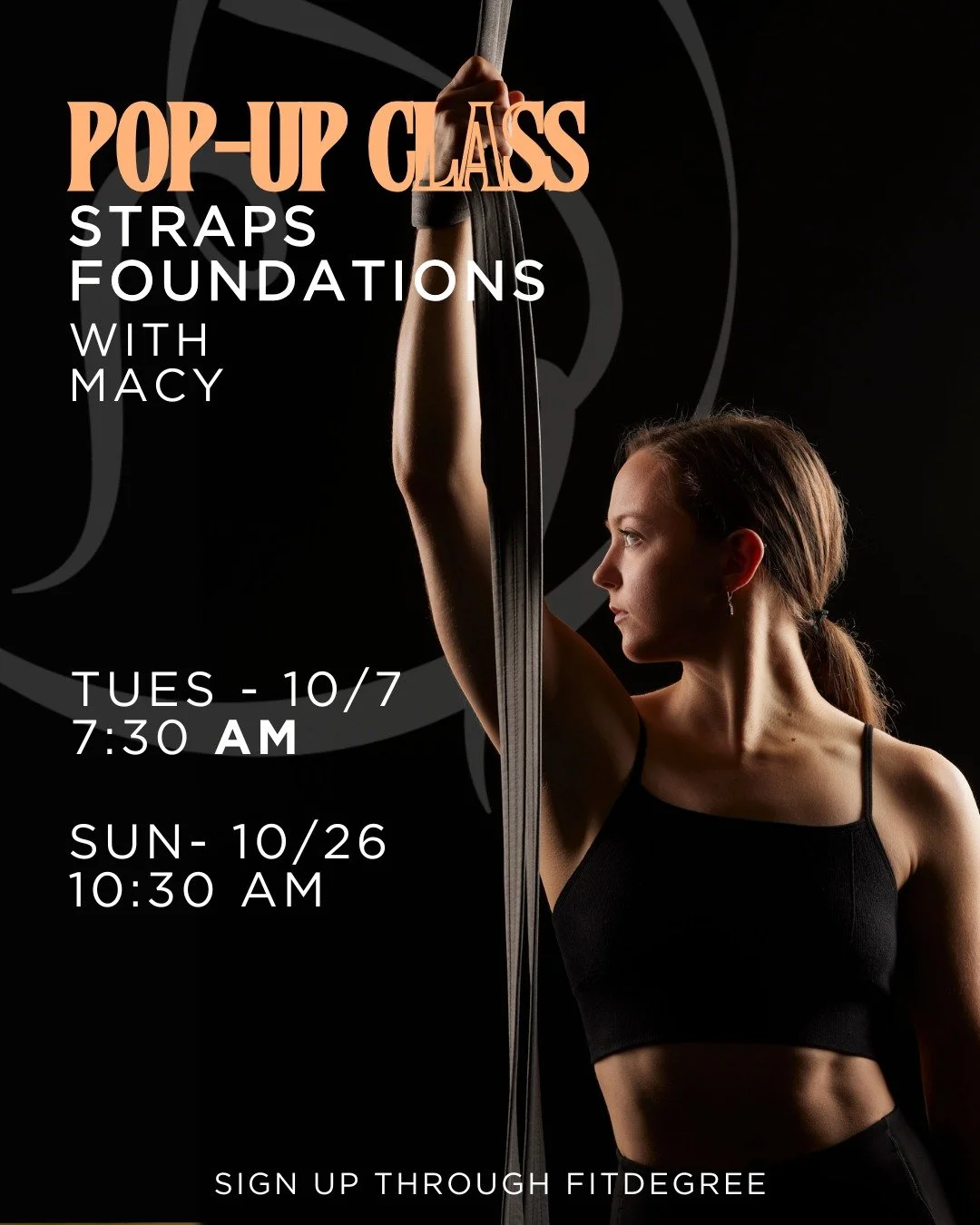 We have a new batch of straps foundations classes this October with @macysmartz!

Spots limited so be sure to grab yours