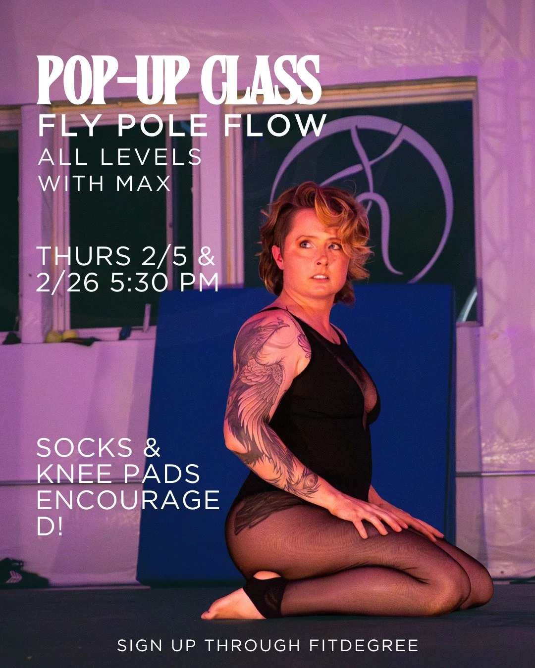 Get ready to slink, slide and flow with the fly pole with @spaghetti_memoirs!
No experience needed
Knee pads encouraged