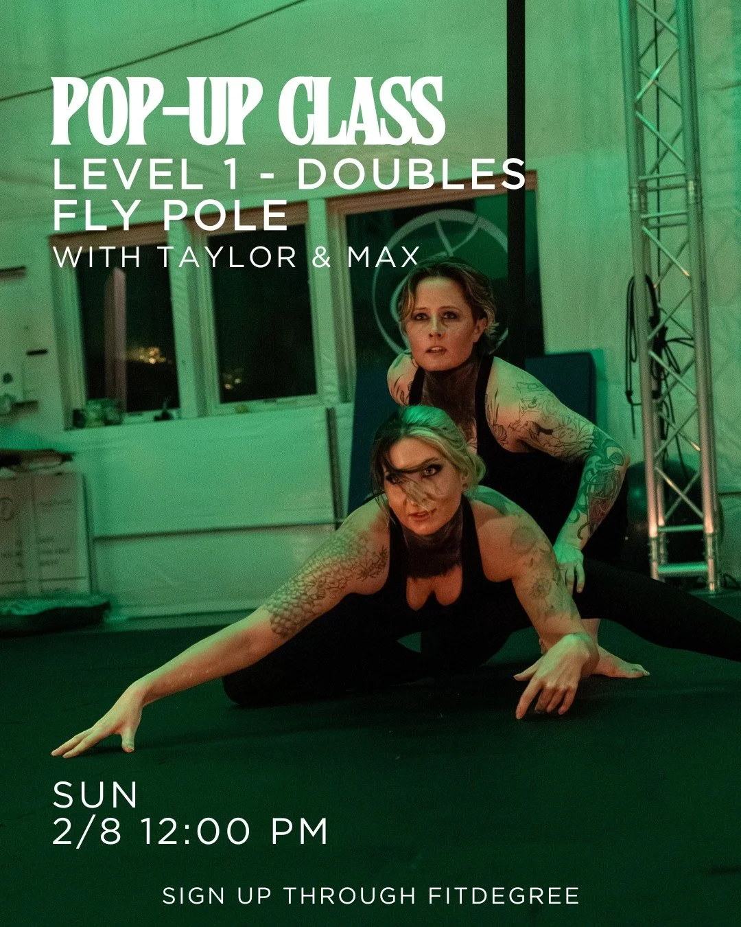 Learn to share the pole, make shapes and explore weight sharing movements on the fly pole with @little.vixen.grey and @spaghetti_memoirs