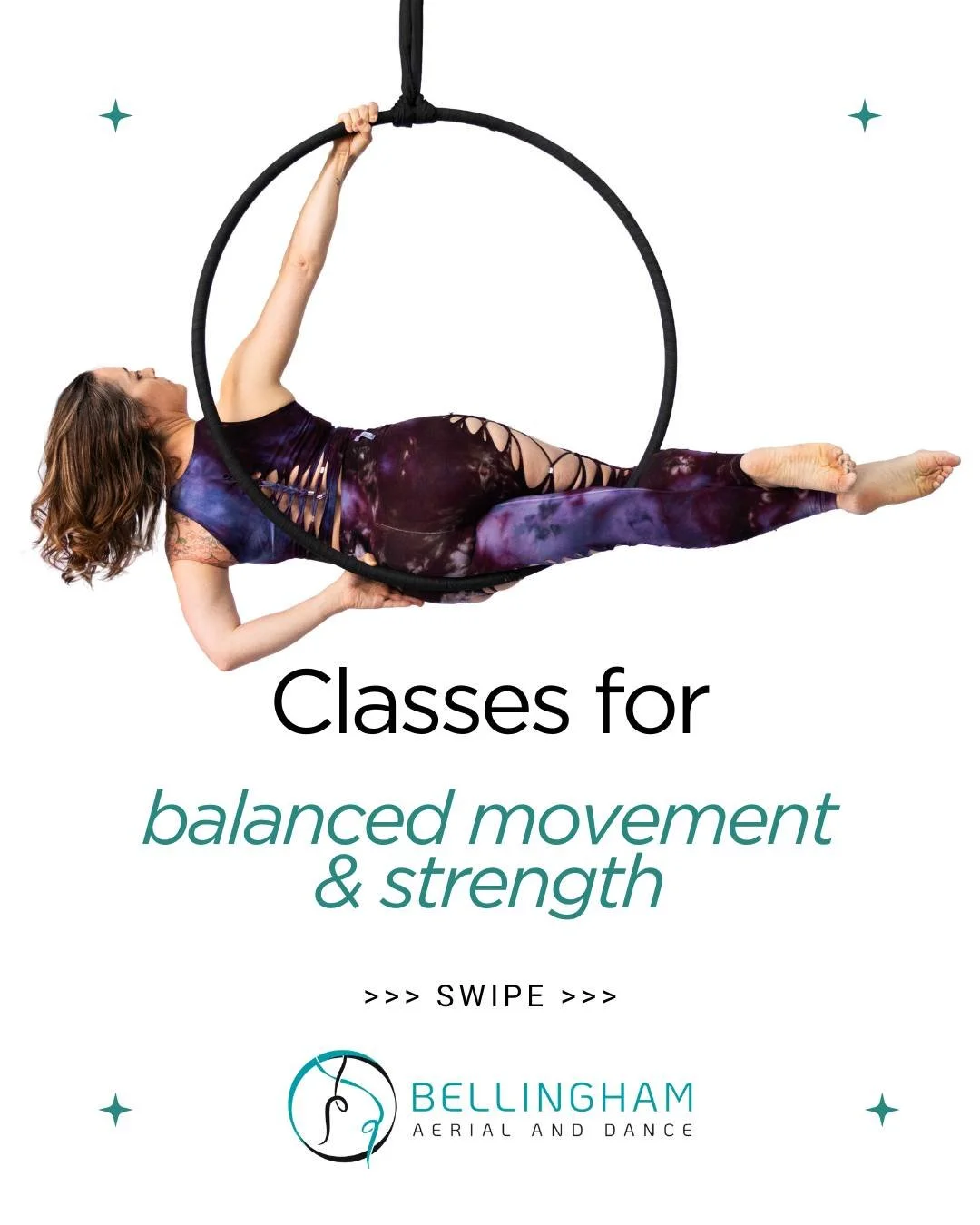 Whether you find yourself outside more or are at a job that requires more heavy lifting during the spring - try one of these classes for more balanced movement in your body. #mobility #dancer #flexibility #dance #aerialstrap #handstands #aerialsilk #