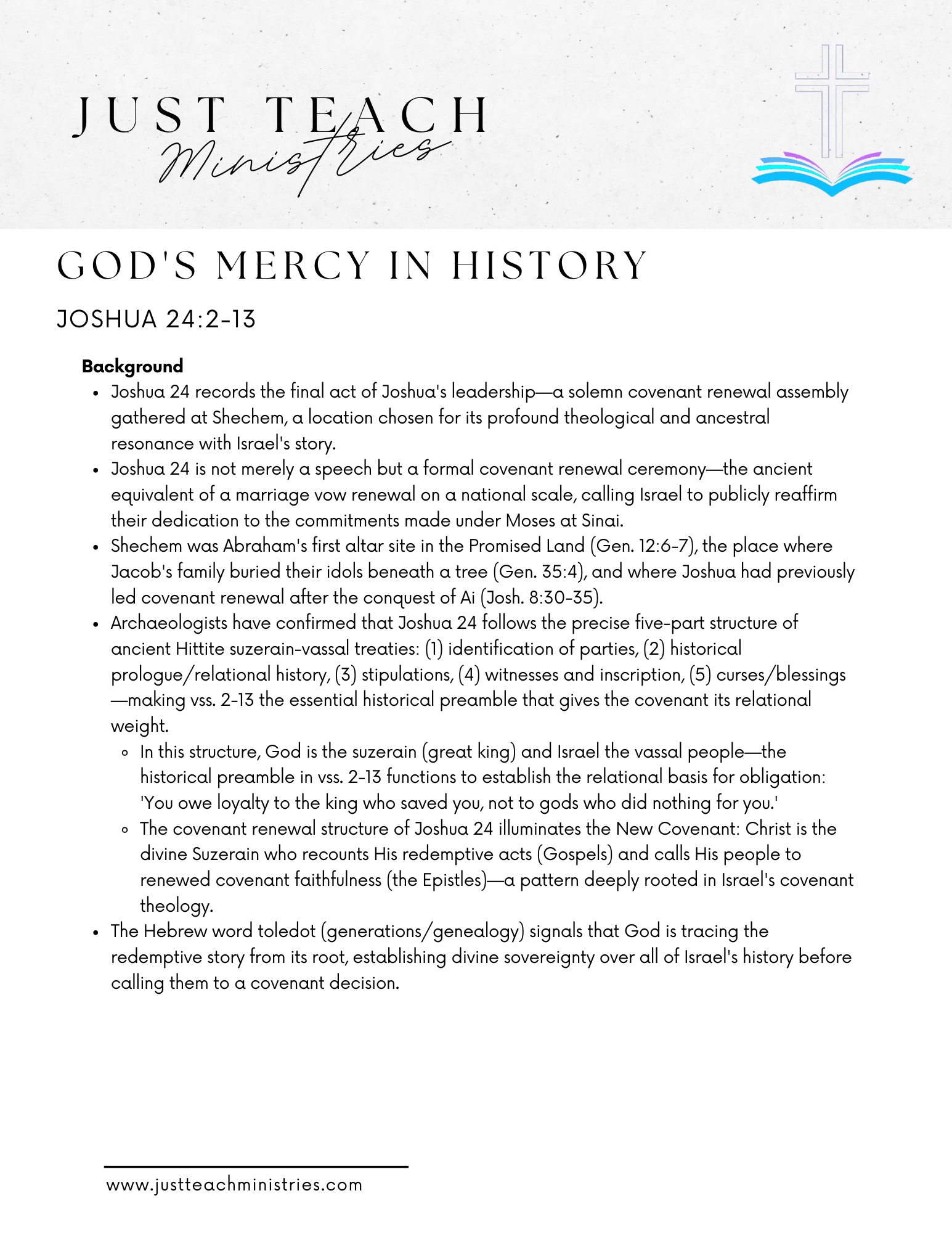 Joshua 24:2-13