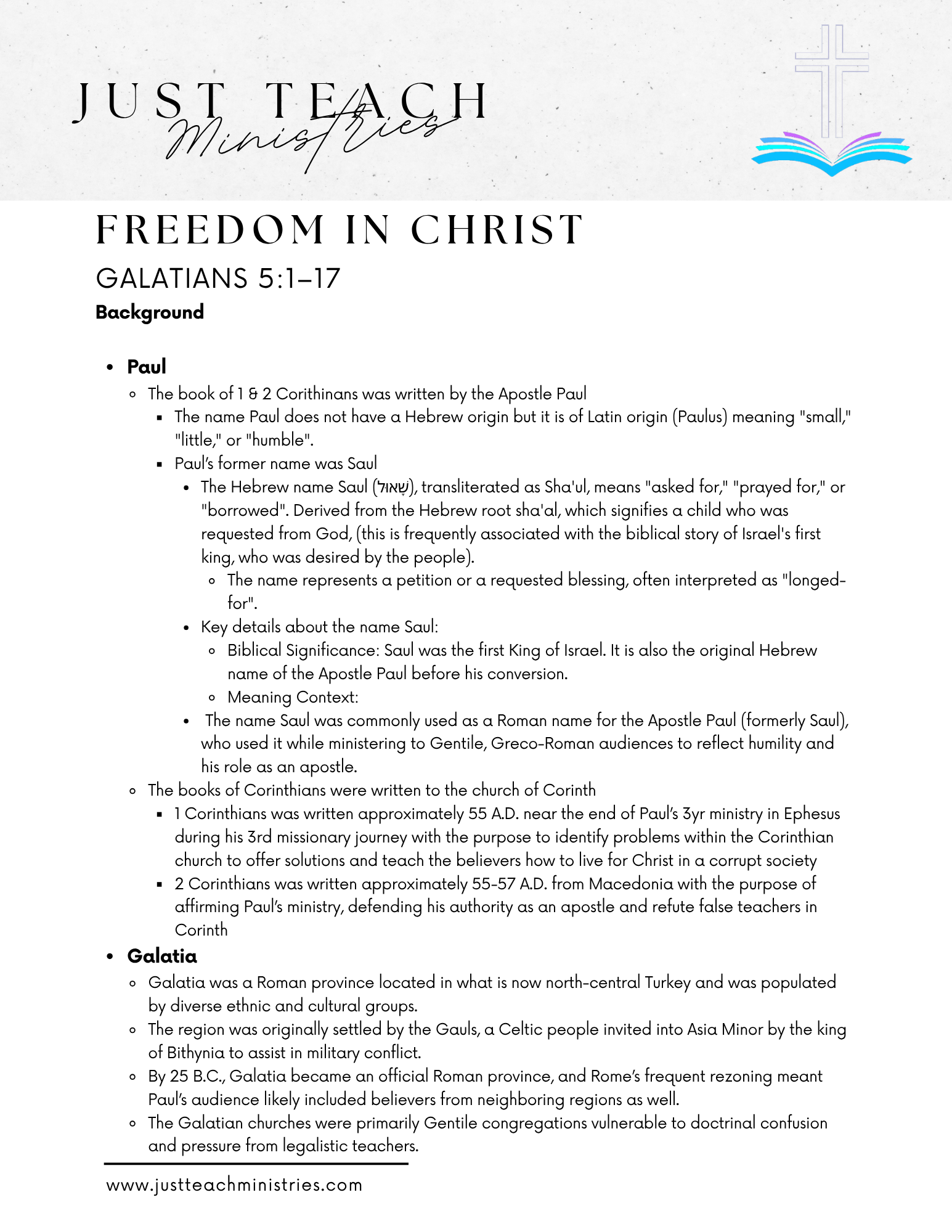 Galatians 5:1-17