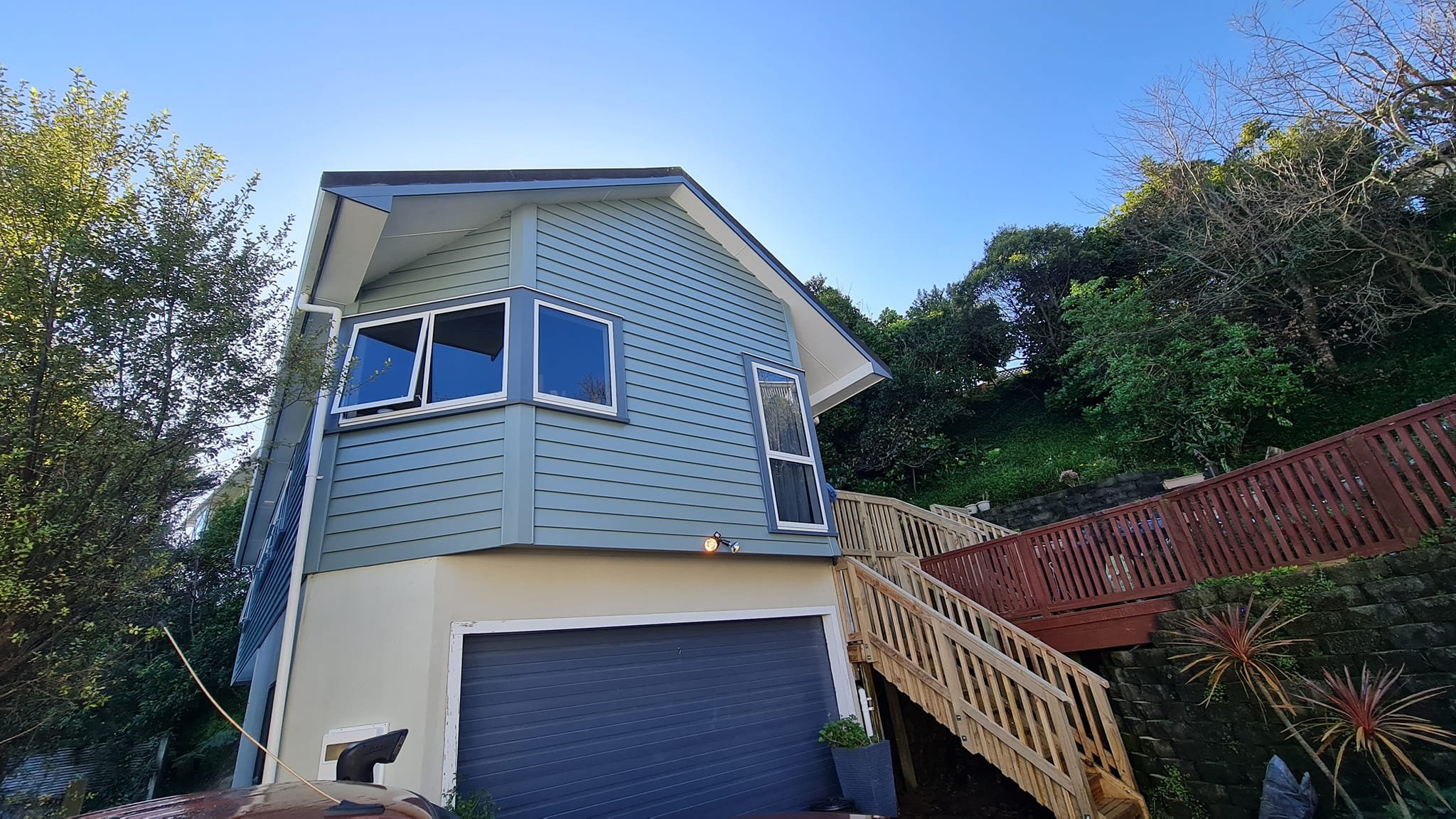 reclad with timber weatherboard