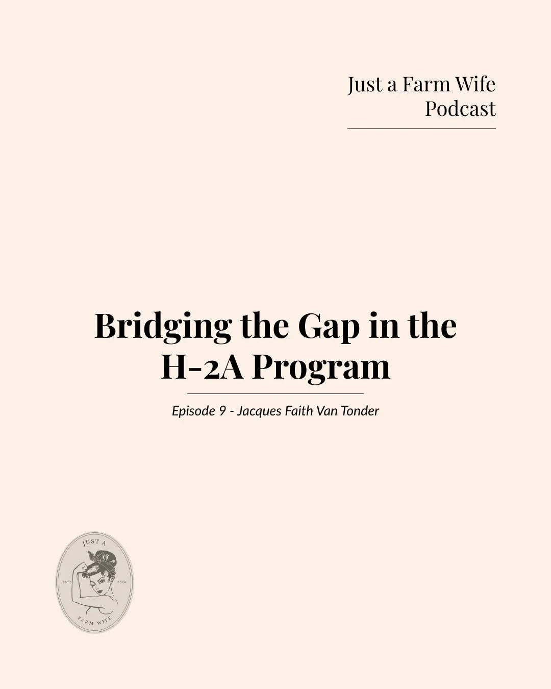 Bridging the gap starts with honesty, communication, and respect 🌱

In the recent episode of Just a Farm Wife, I sit down with @jfvant to talk about what really makes the H-2A program work. Not just paperwork, but clear expectations, simple systems,