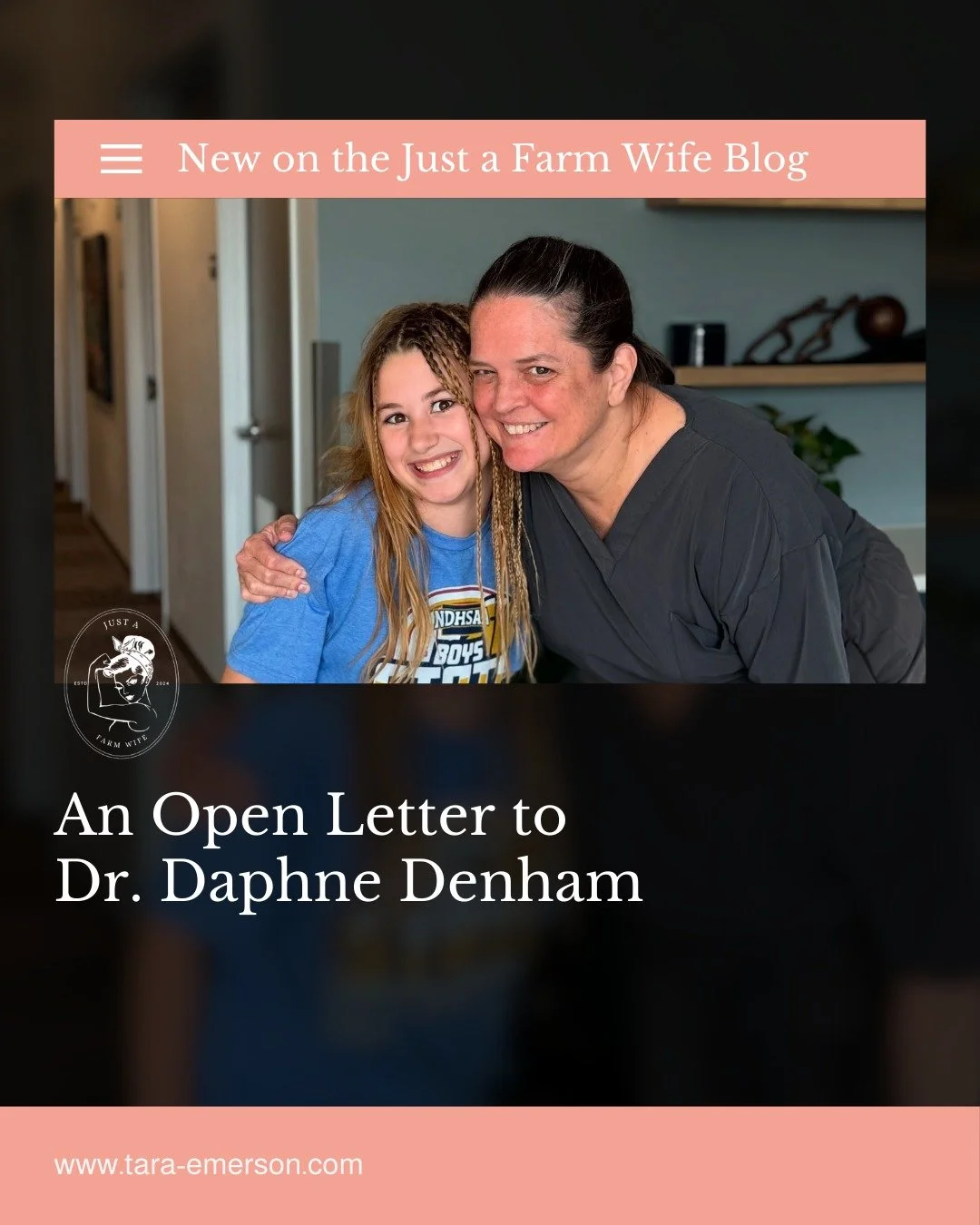 Sometimes gratitude deserves more than a quiet thank you.

Sometimes it becomes an open letter.

In my latest blog, I share a deeply personal message to Dr. Daphne Denham, the physician who helped change the course of my daughter&rsquo;s life after a