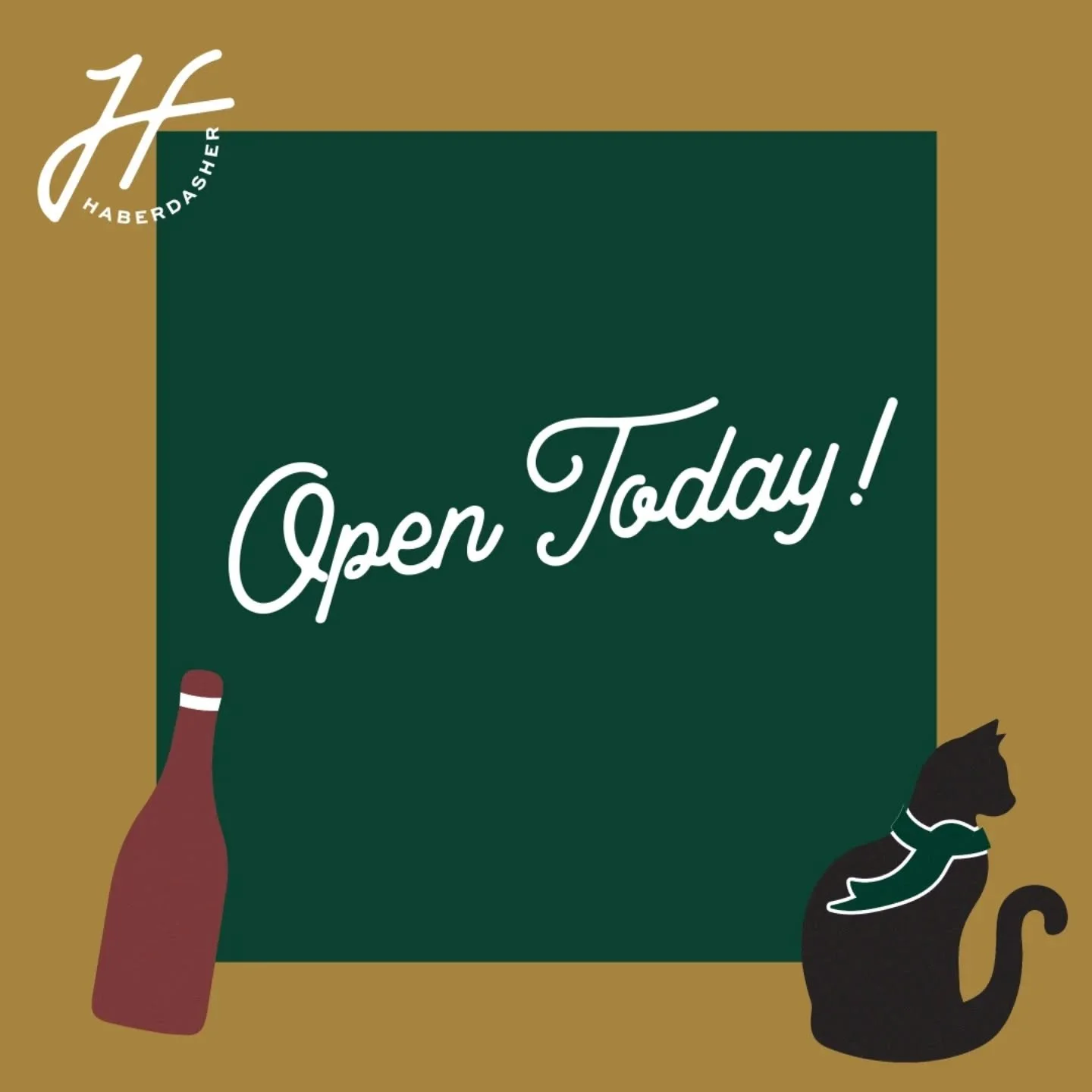 In need of some last minute supplies? Need a few good bottles for the big day? We got chu. We're not normally open Wednesday, but we are today, just for you last minute shoppers 😉